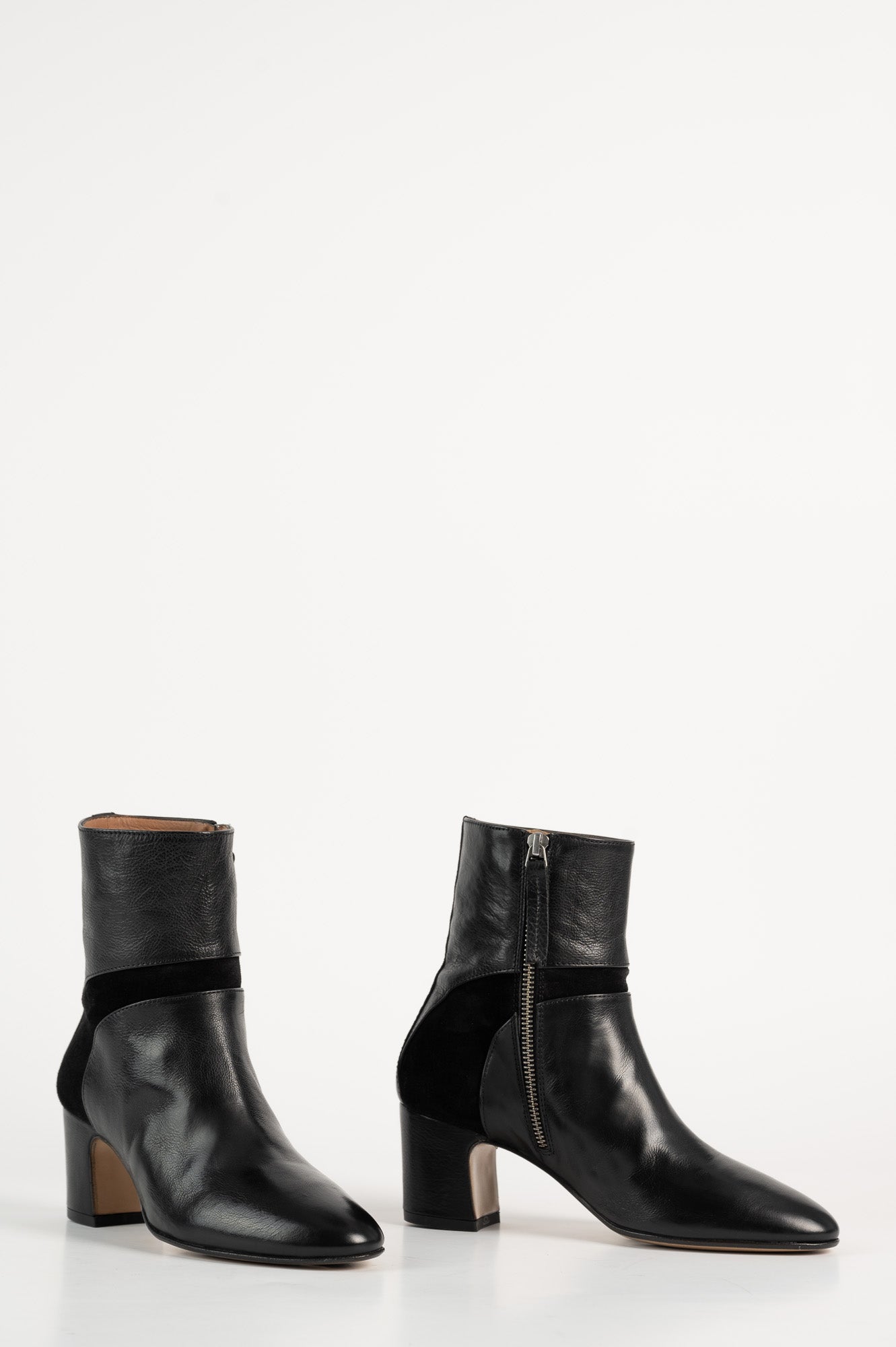 Ankle Boot Salice | Black Leather & Suede