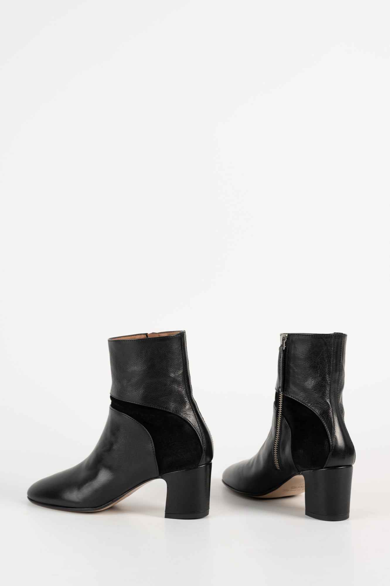 Ankle Boot Salice | Black Leather & Suede