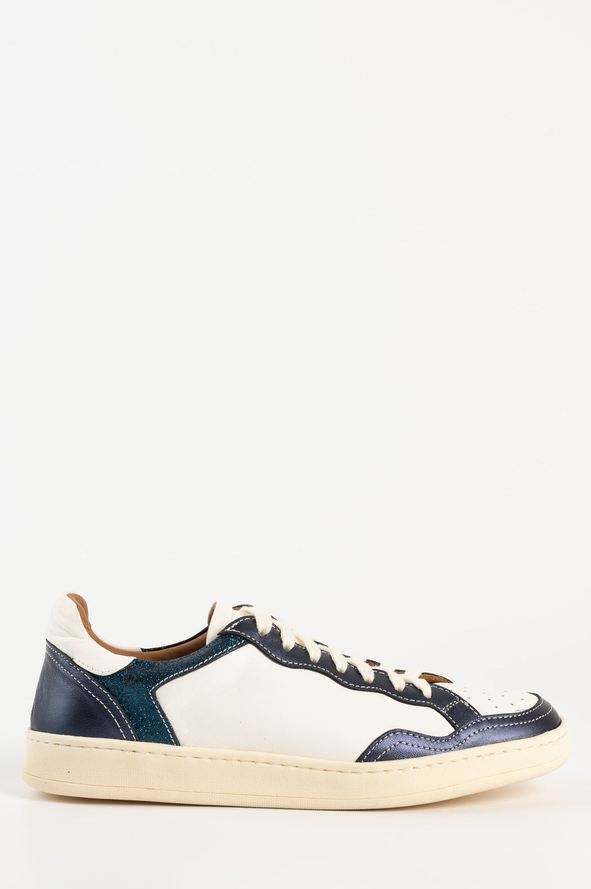 Sneaker Rebecca 300 | Mörkblått Metallic Skinn