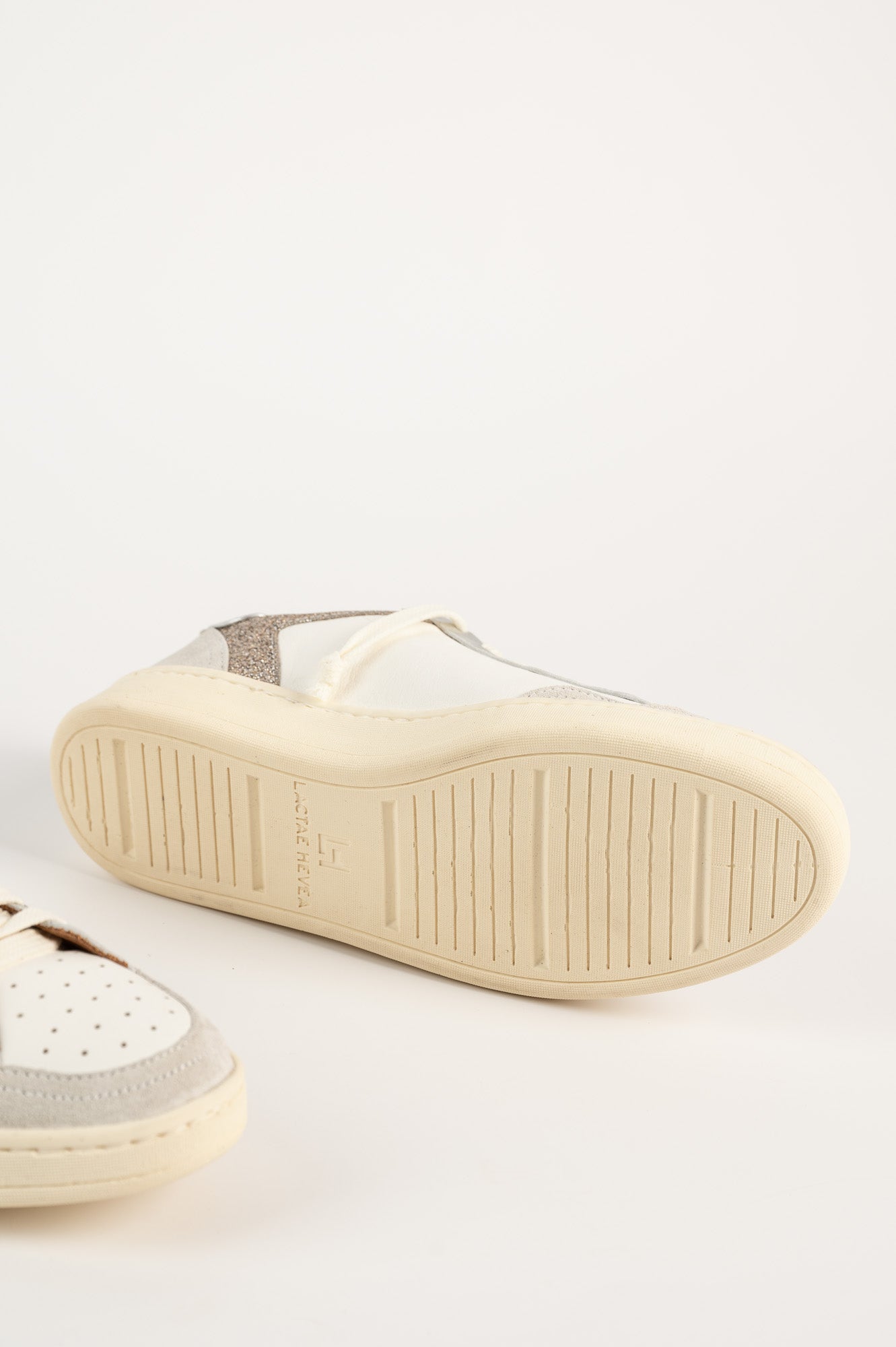 Low-top Sneaker Chiara | White Silver Leather