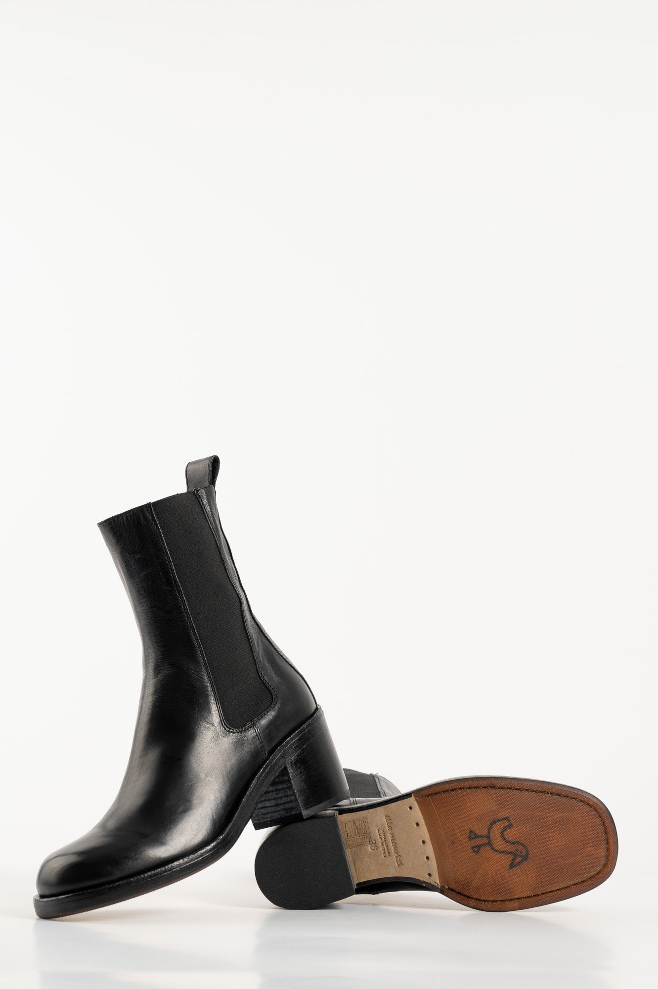 Stretch Boot Corvara | Black Leather