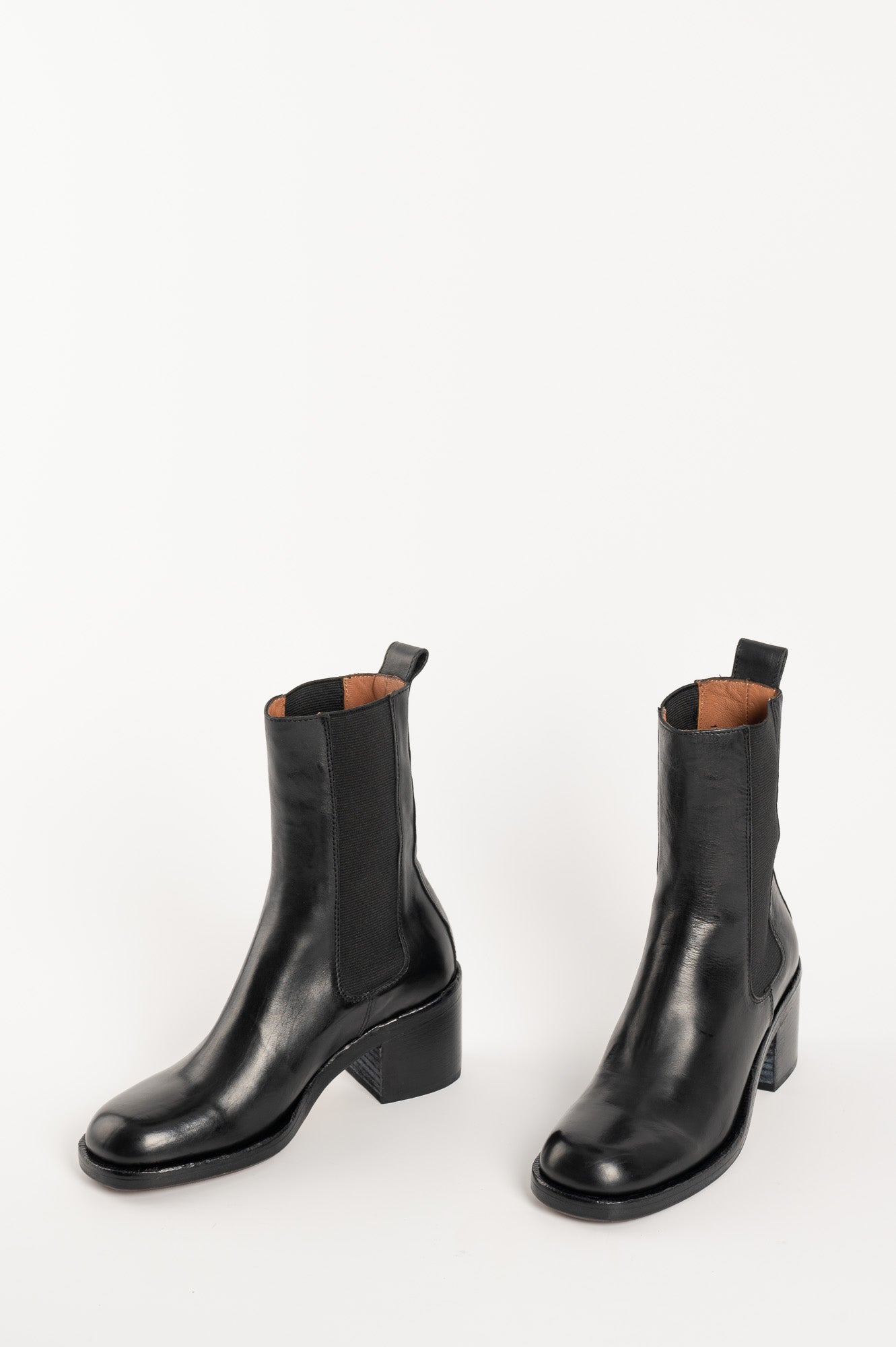 Stretch Boot Corvara | Black Leather