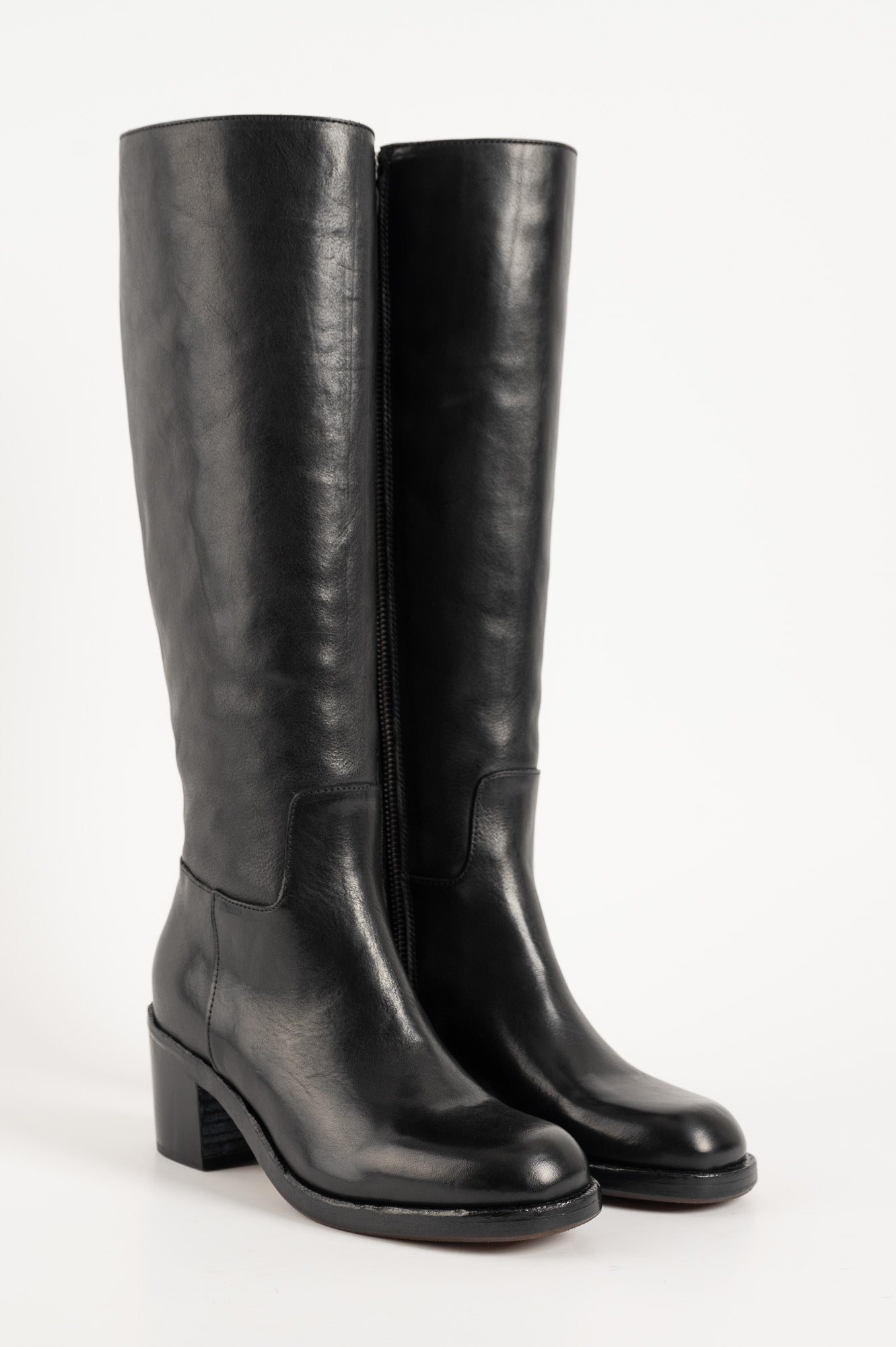 High Boot Corvara | Black Leather