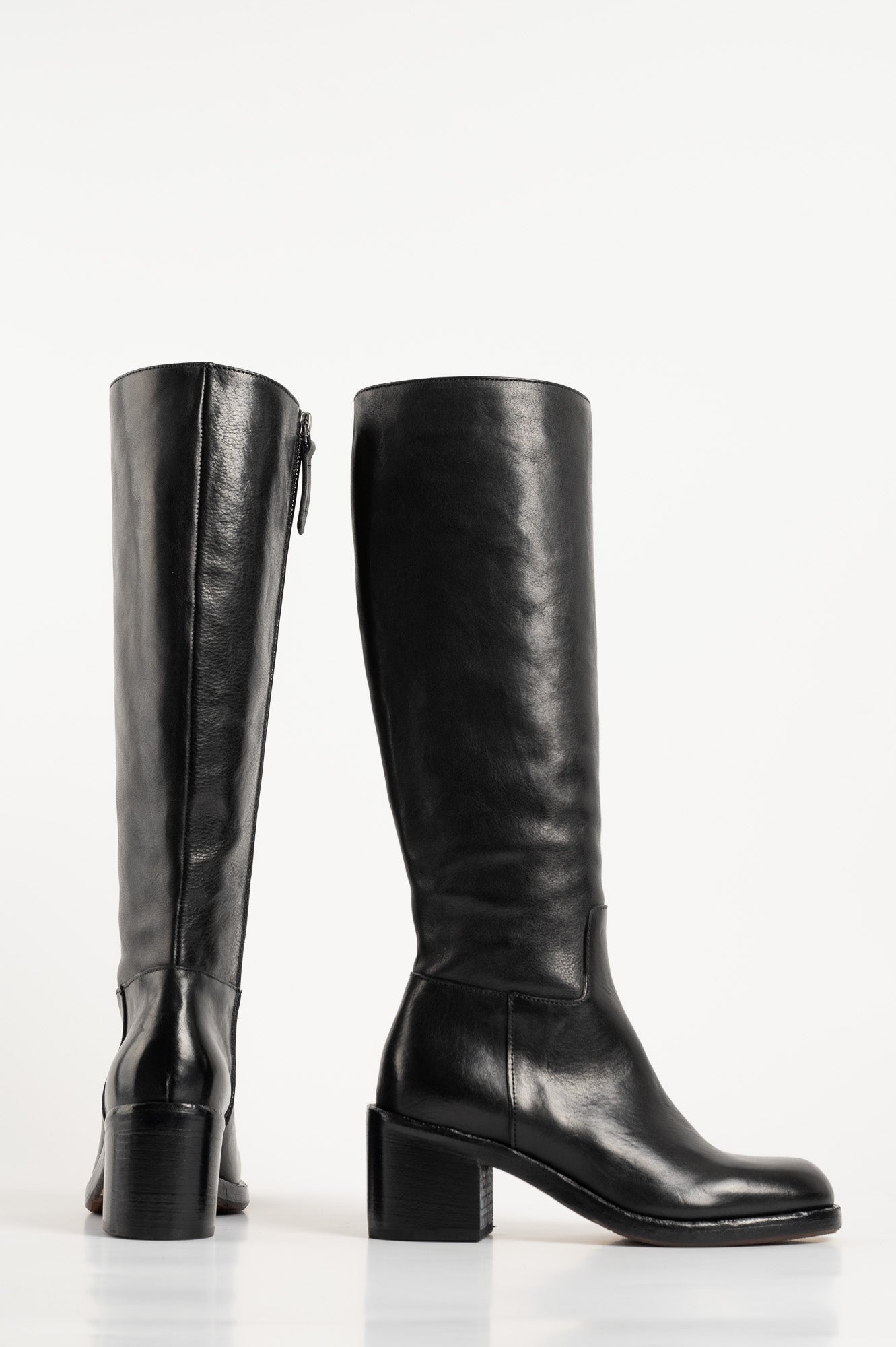 High Boot Corvara | Black Leather