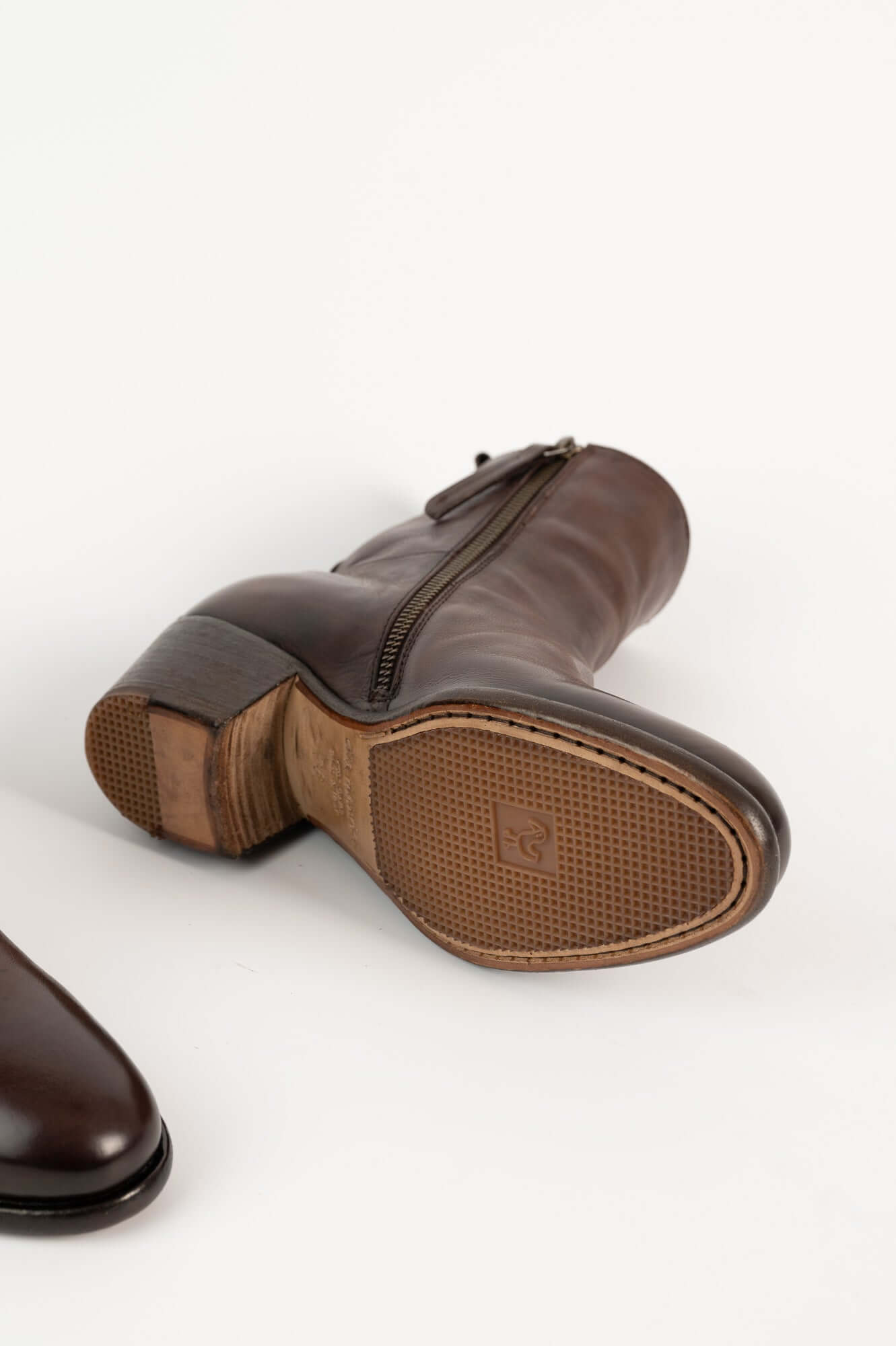 Zipper Boot Linda | Brown Leather