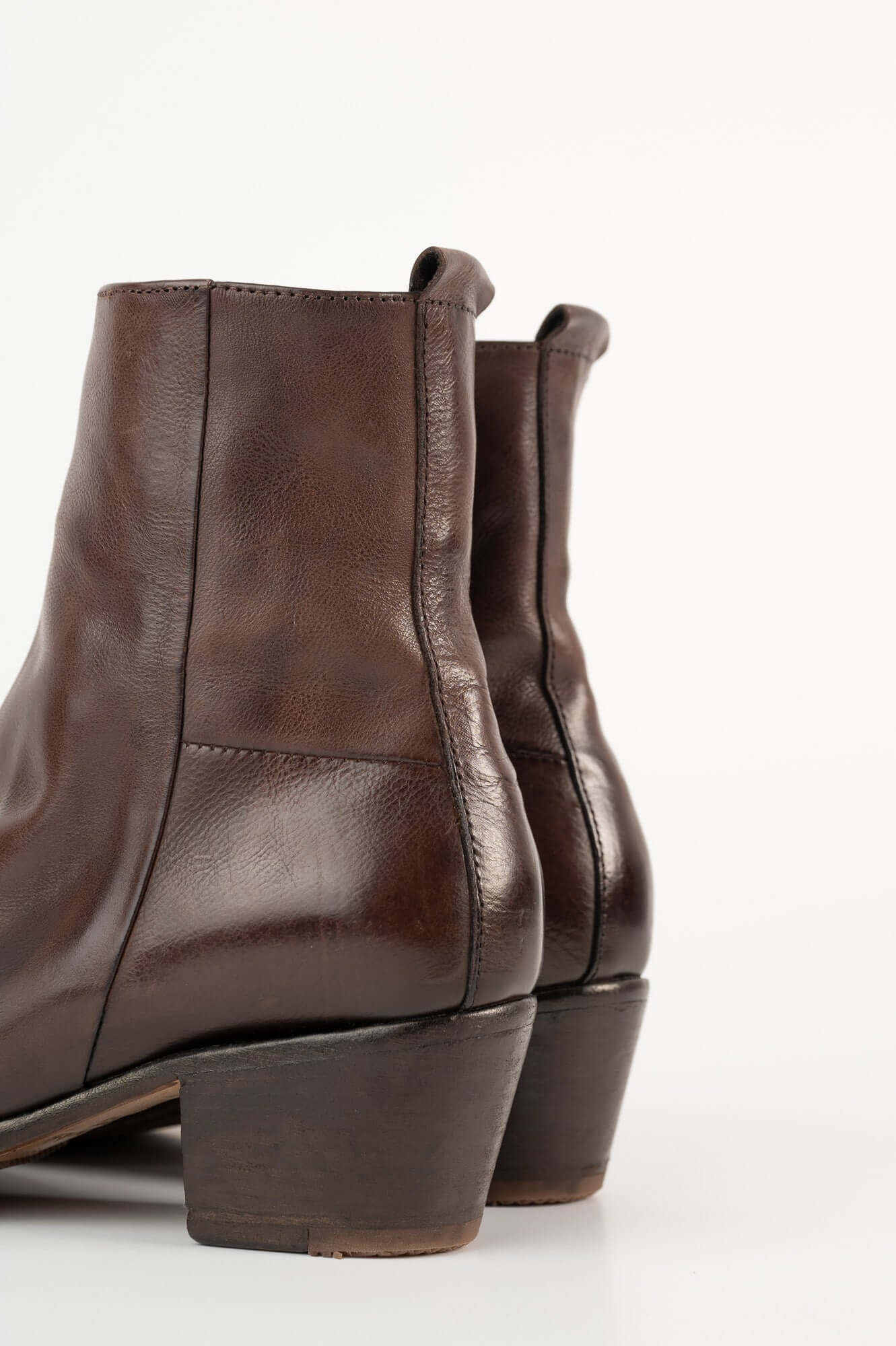 Zipper Boot Linda | Brown Leather