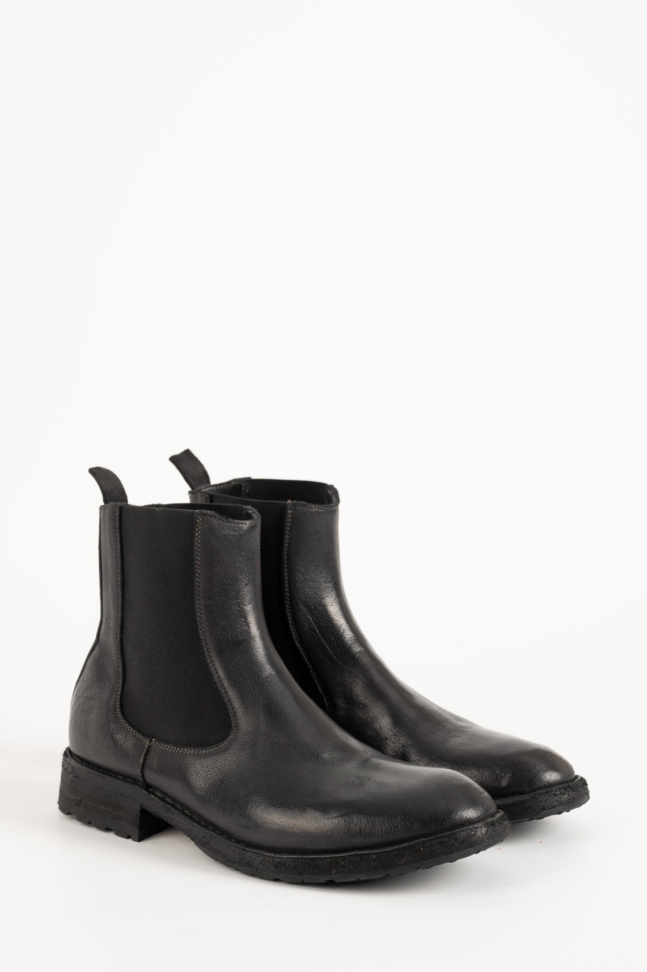 Men's Chelsea Boot | Black Washed Buffalo
