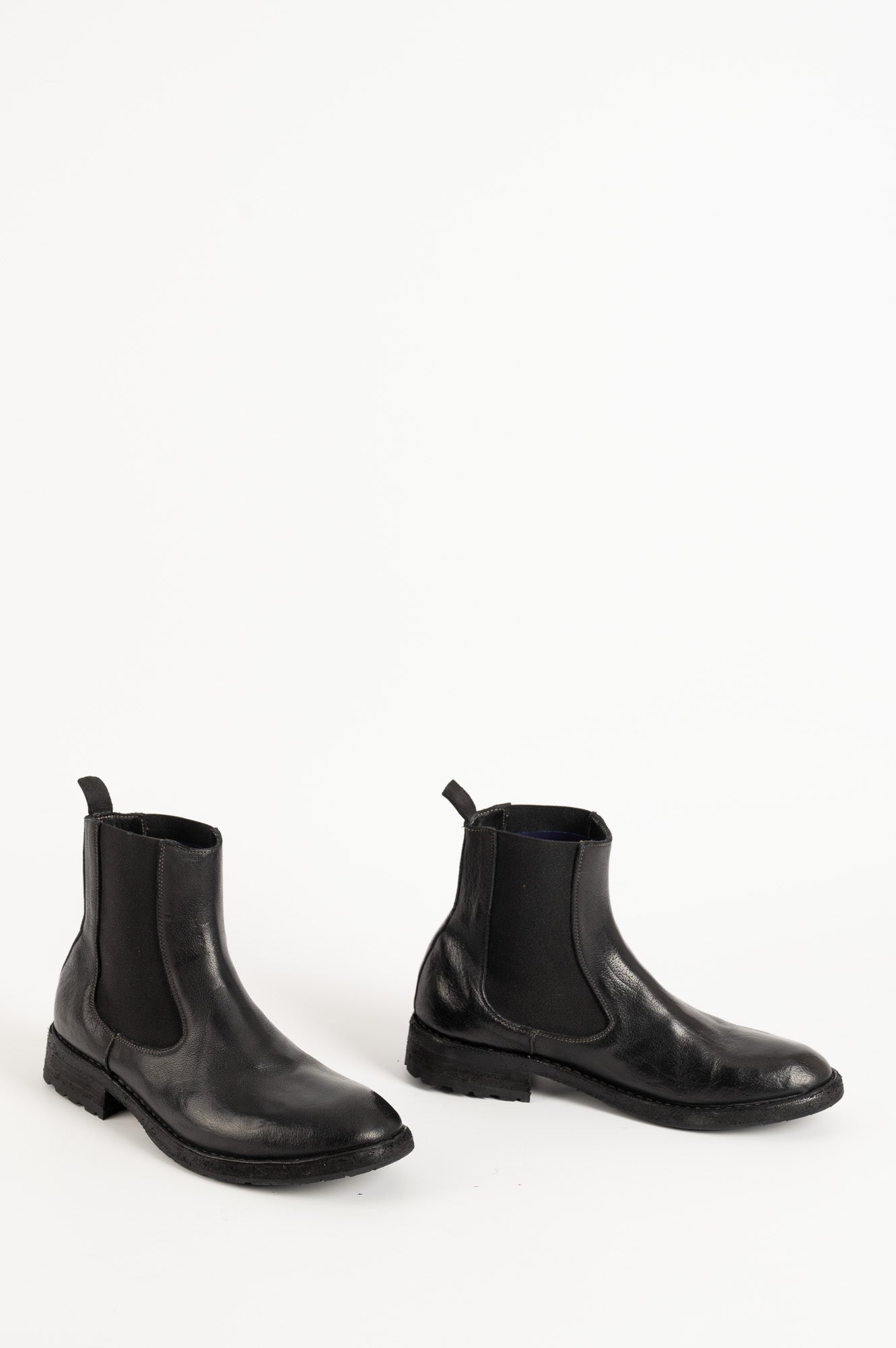 Men's Chelsea Boot | Black Washed Buffalo