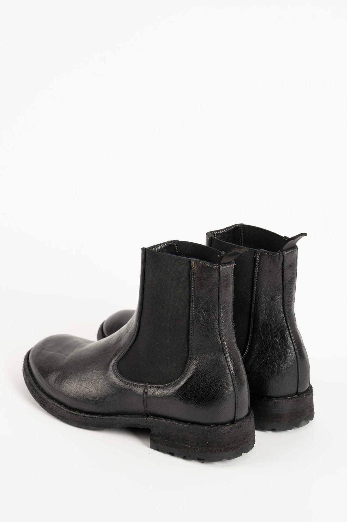Men's Chelsea Boot | Black Washed Buffalo