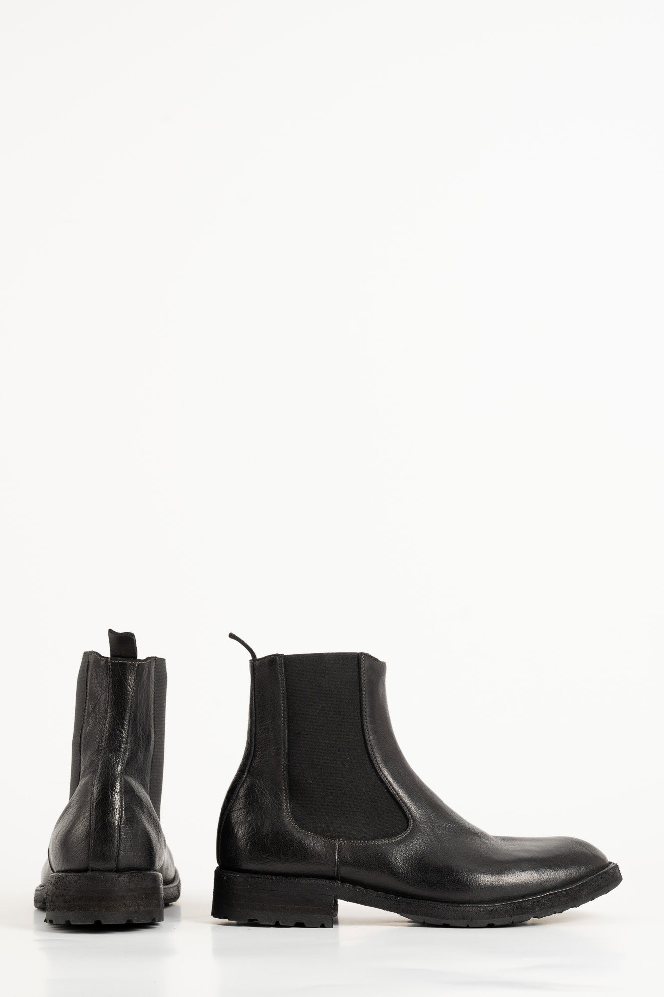 Men's Chelsea Boot | Black Washed Buffalo
