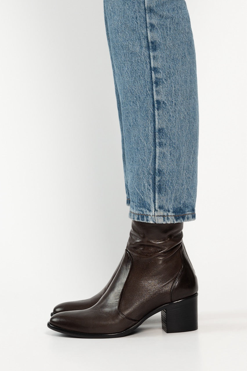 Signature Boot Viona 6cm | Brown Calf Leather