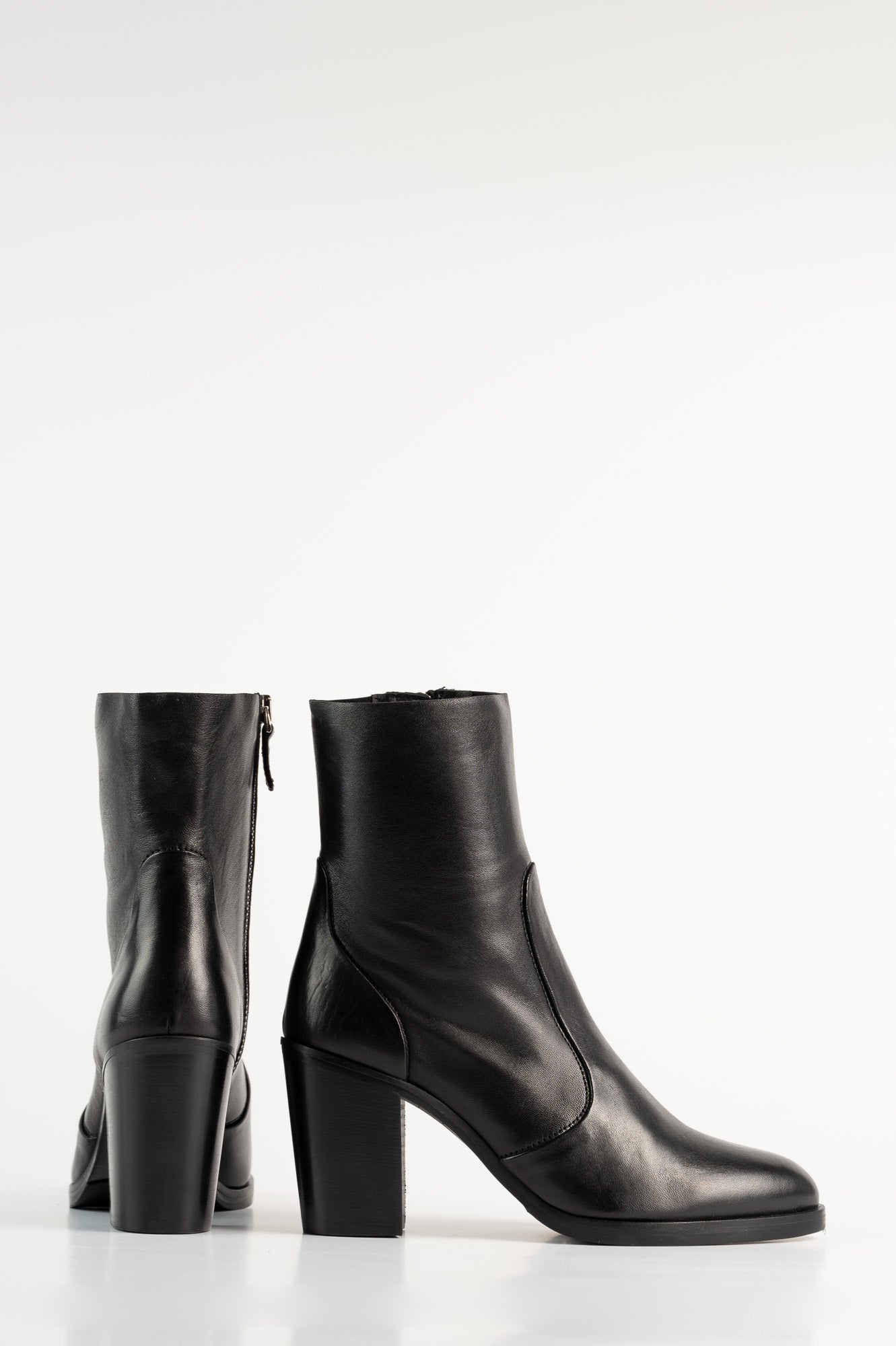 Signature Boot Viona 8cm | Black Calf Leather