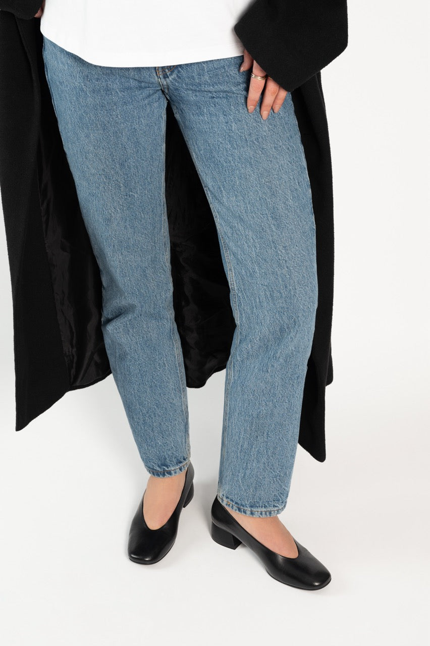 Rounded Pump Elmina | Black Nappa Leather
