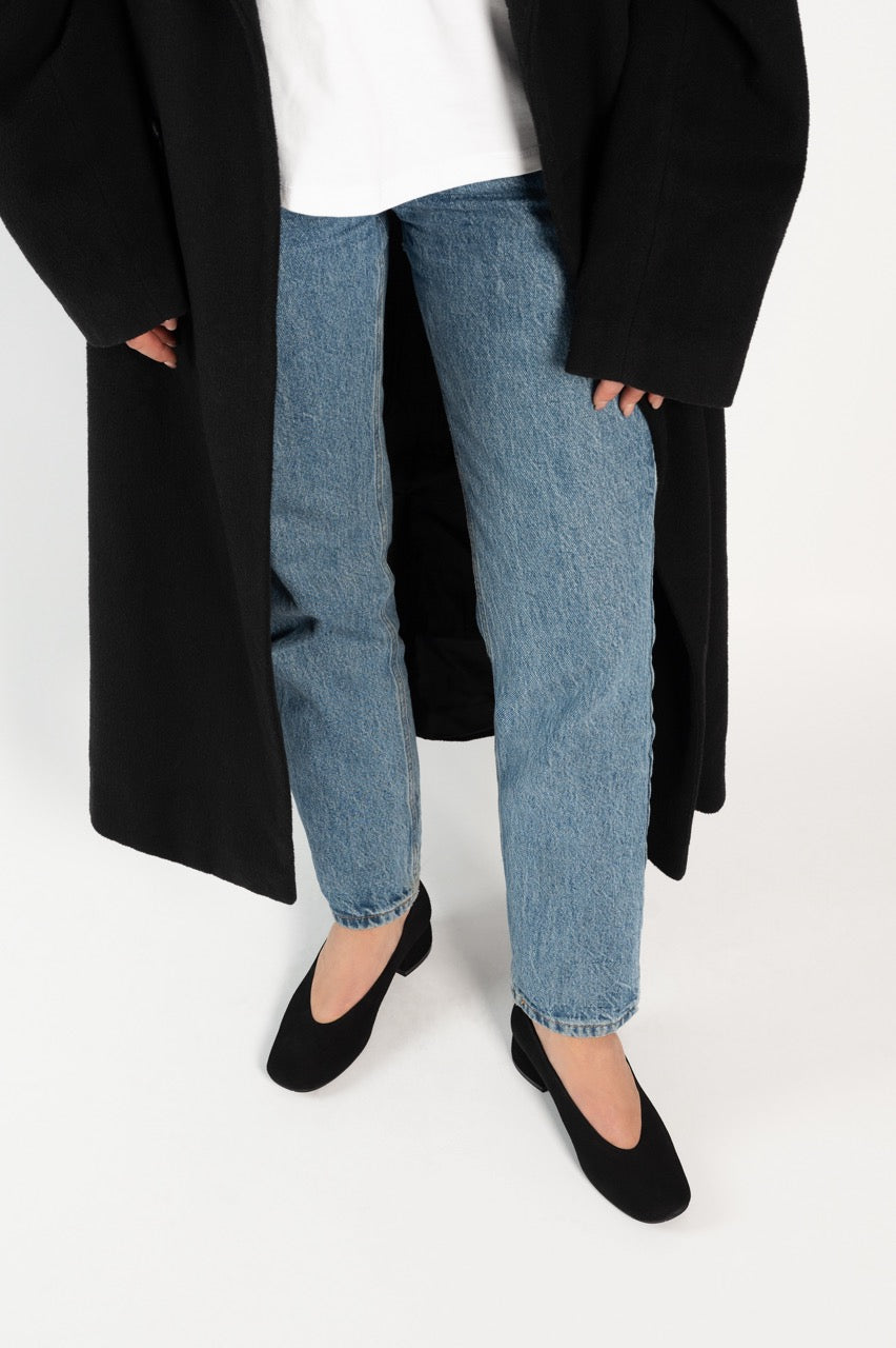 Rounded Pump Elmina | Black Suede