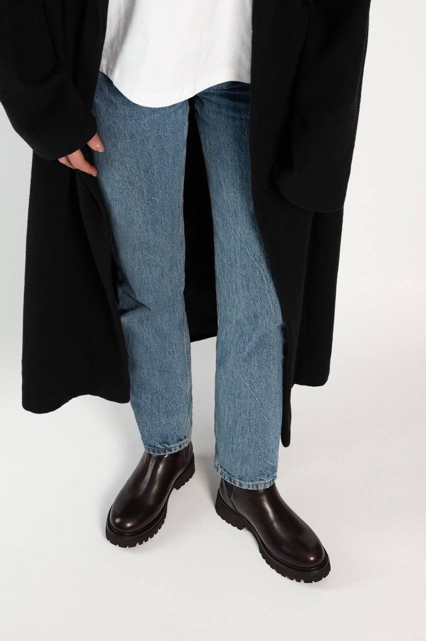 Shearling Boot Darcy | Brown Calf Leather