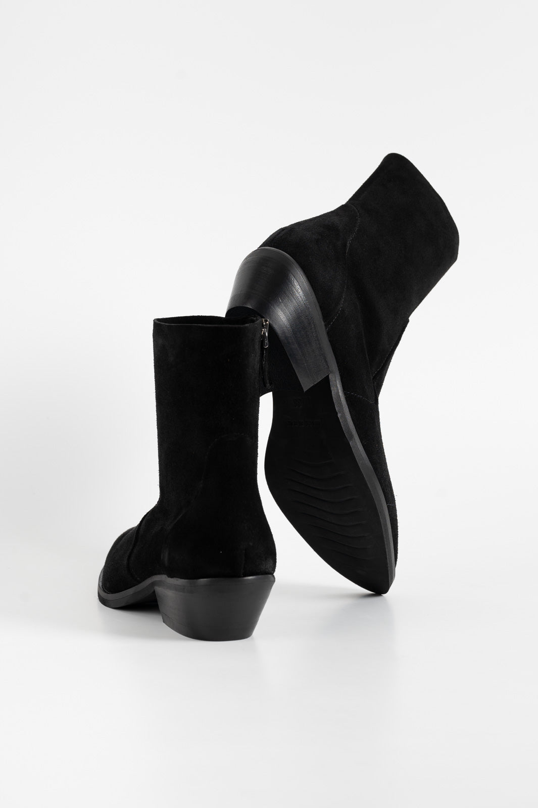 Cuban Boot Sierra | Black Suede