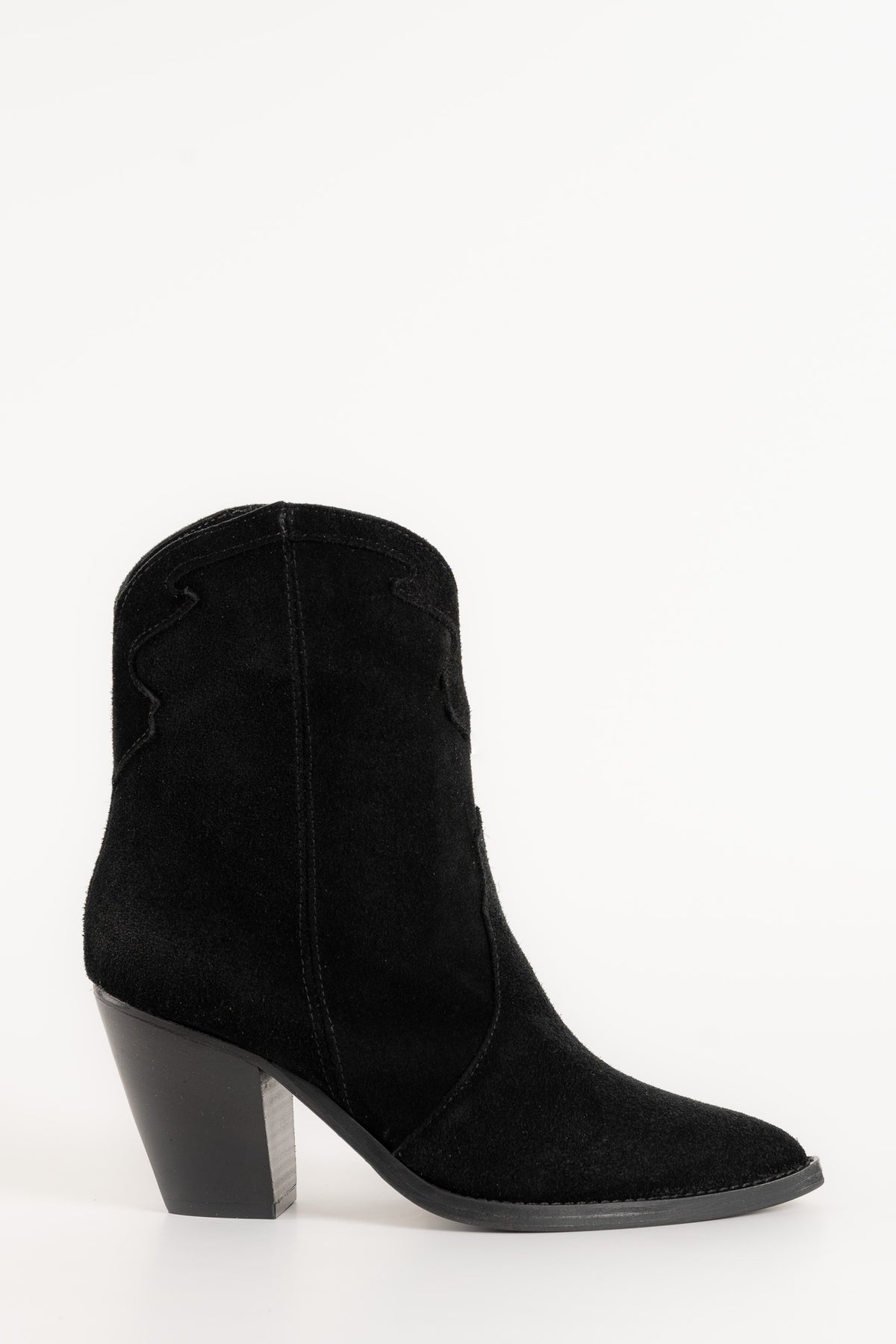 Western Boot Leonora | Black Suede