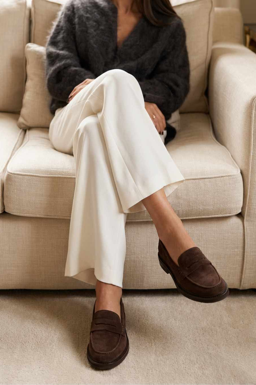 Penny Loafer Luzia | Cacao Brown Suede