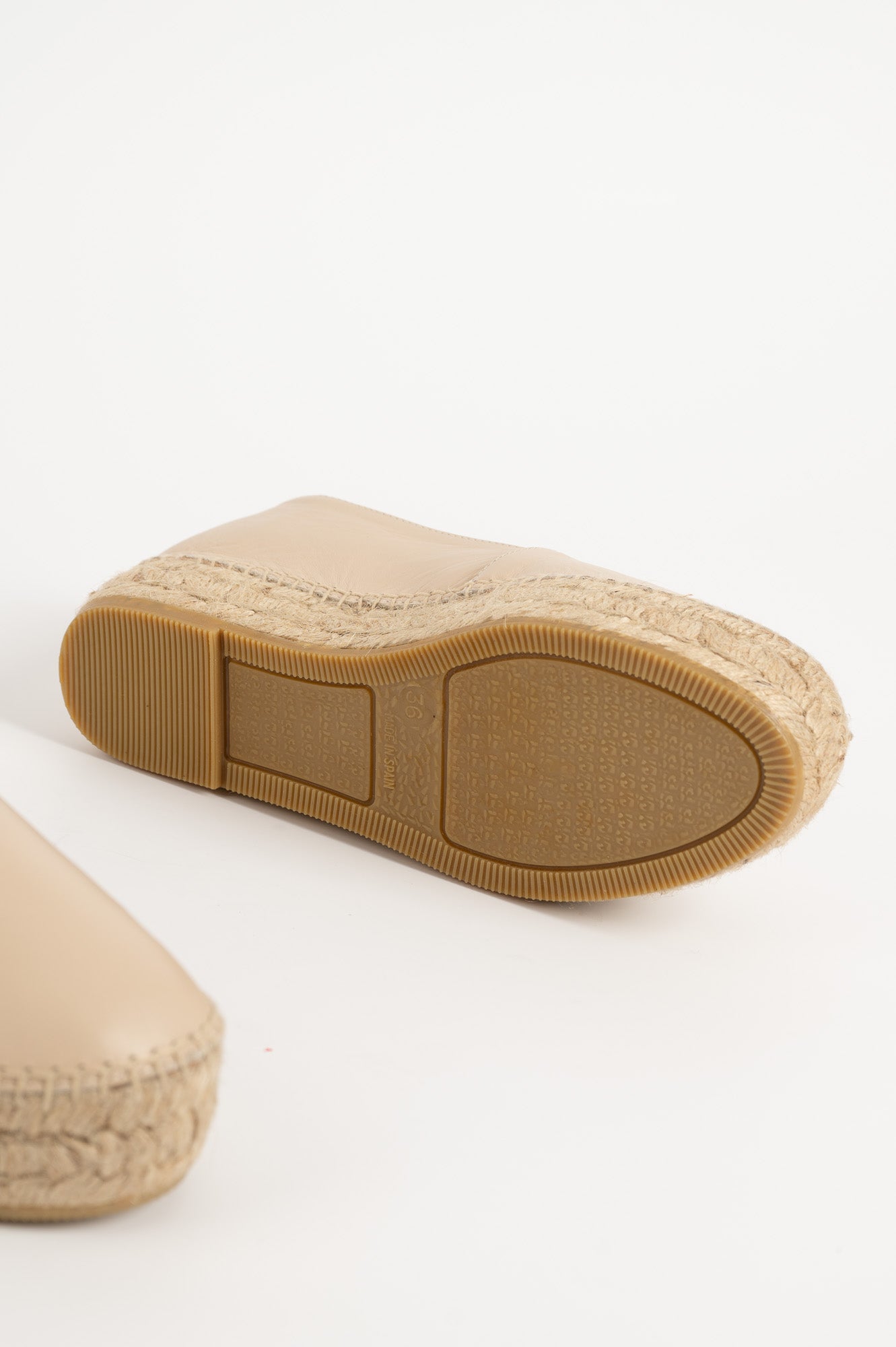 Espadrille Badalona | Beige Nappa Leather