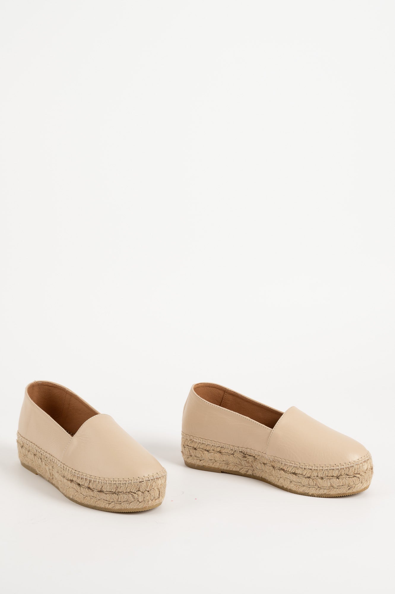Espadrille Badalona | Beige Nappa Leather
