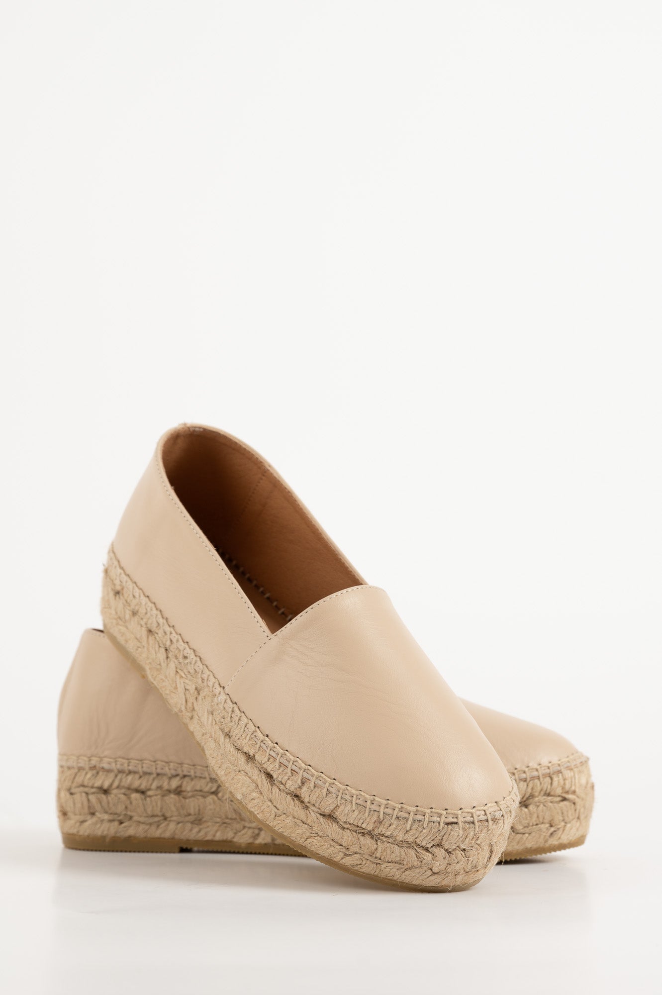 Espadrille Badalona | Beige Nappa Leather