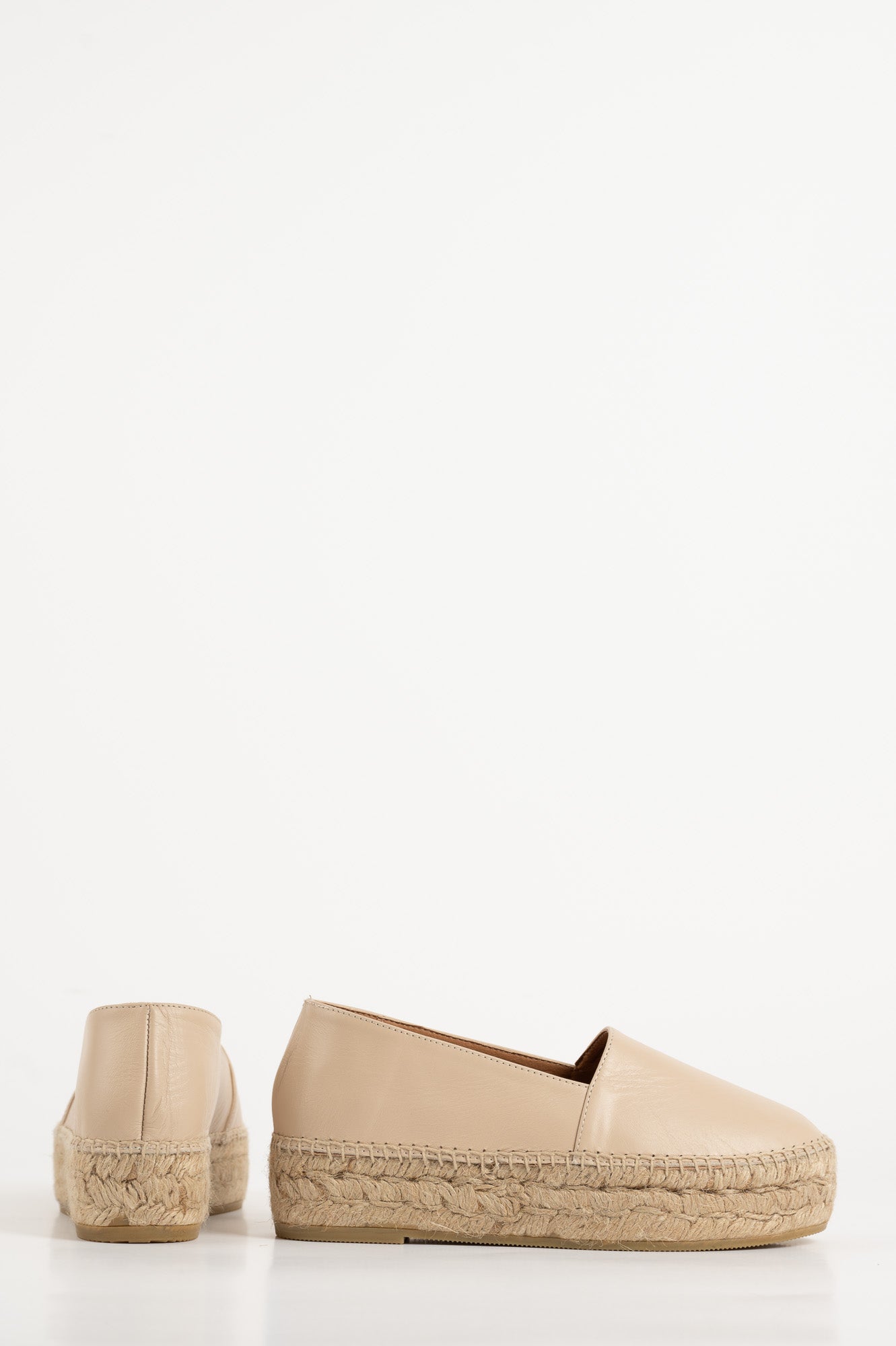 Espadrille Badalona | Beige Nappa Leather