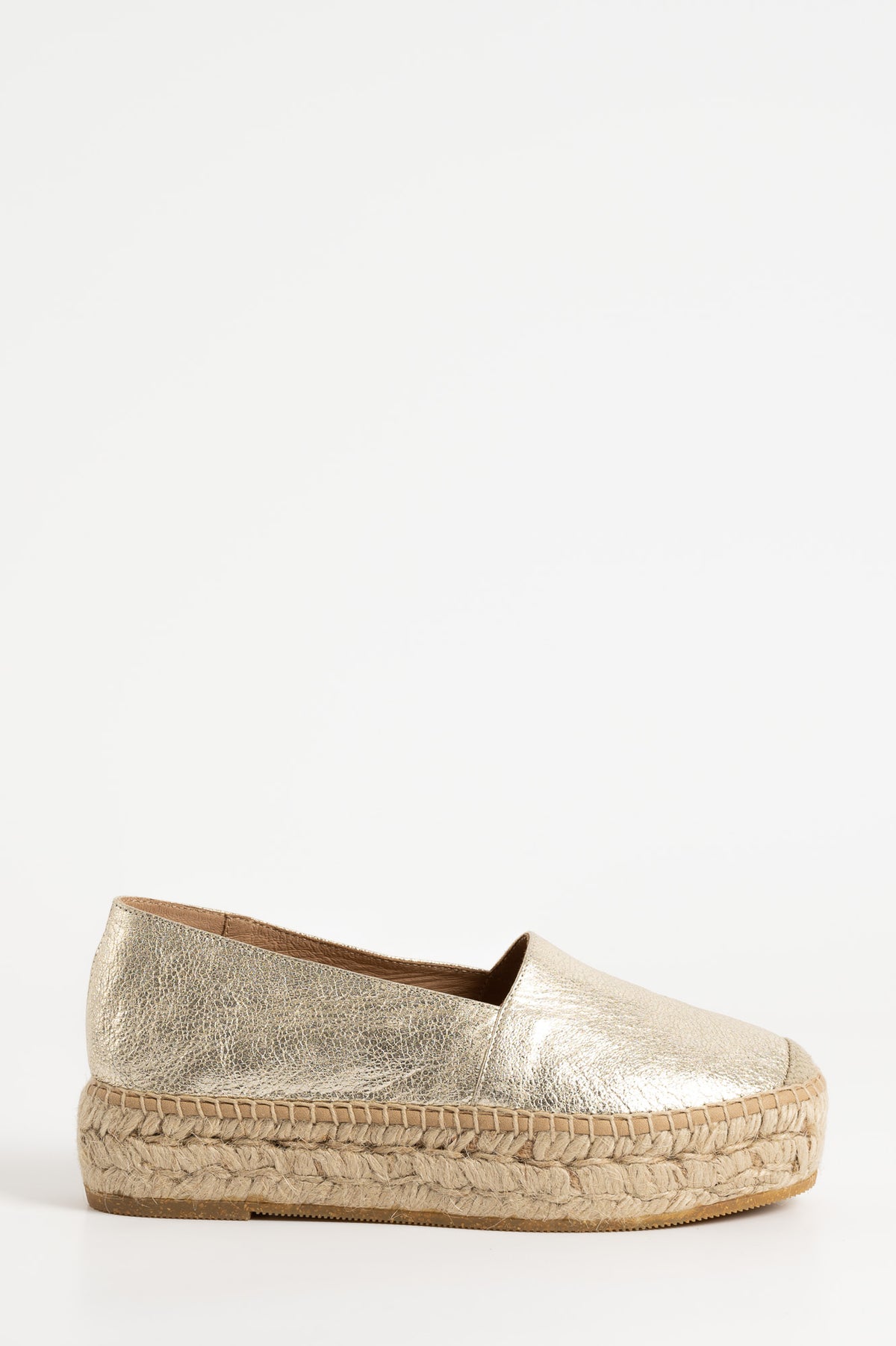 Espadrille Badalona | Platino Nappa Leather