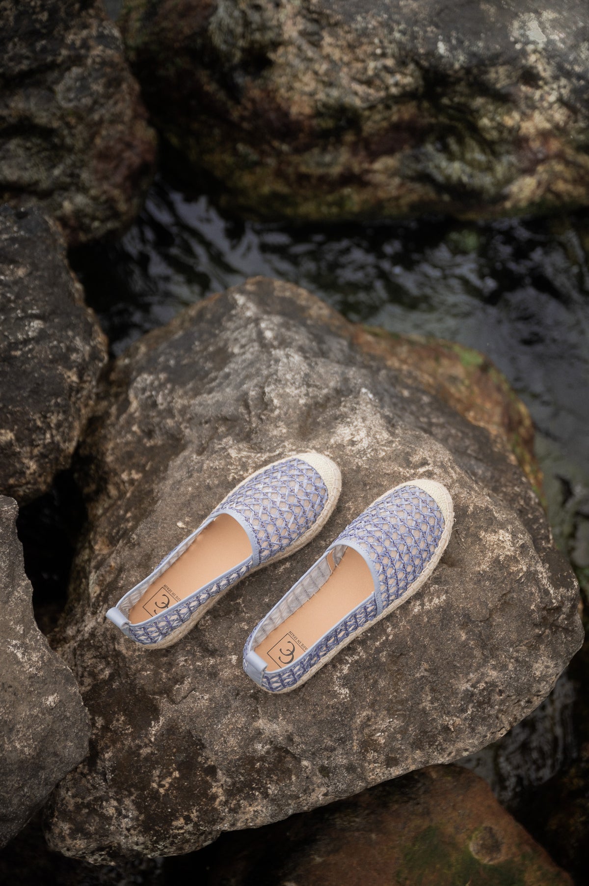 Mesh Espadrille Vitoria | Blue Fabric