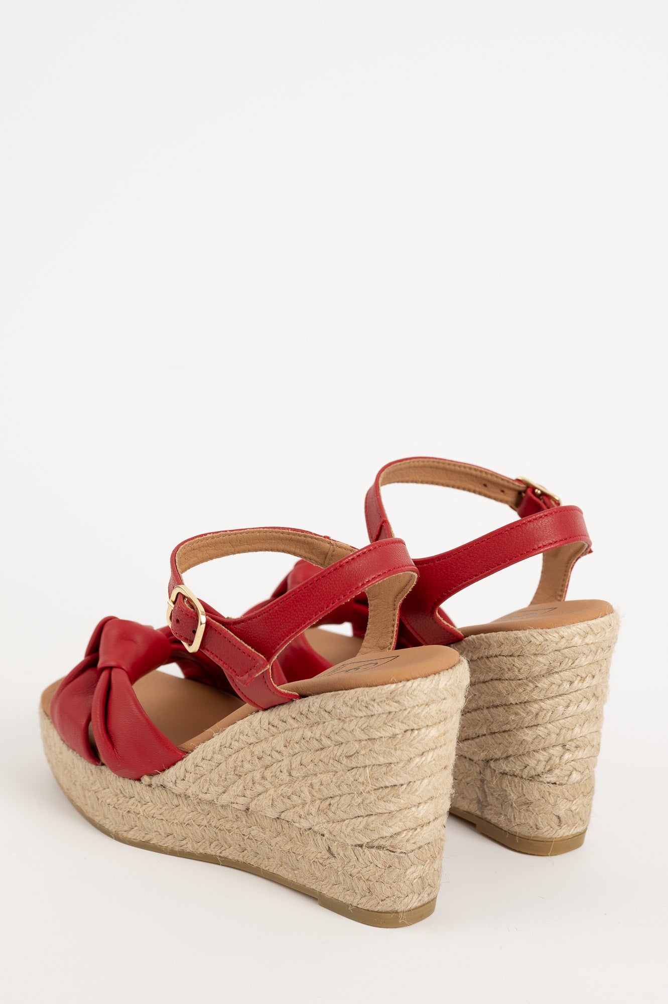 Espadrille Wedge Venice | Red Nappa Leather