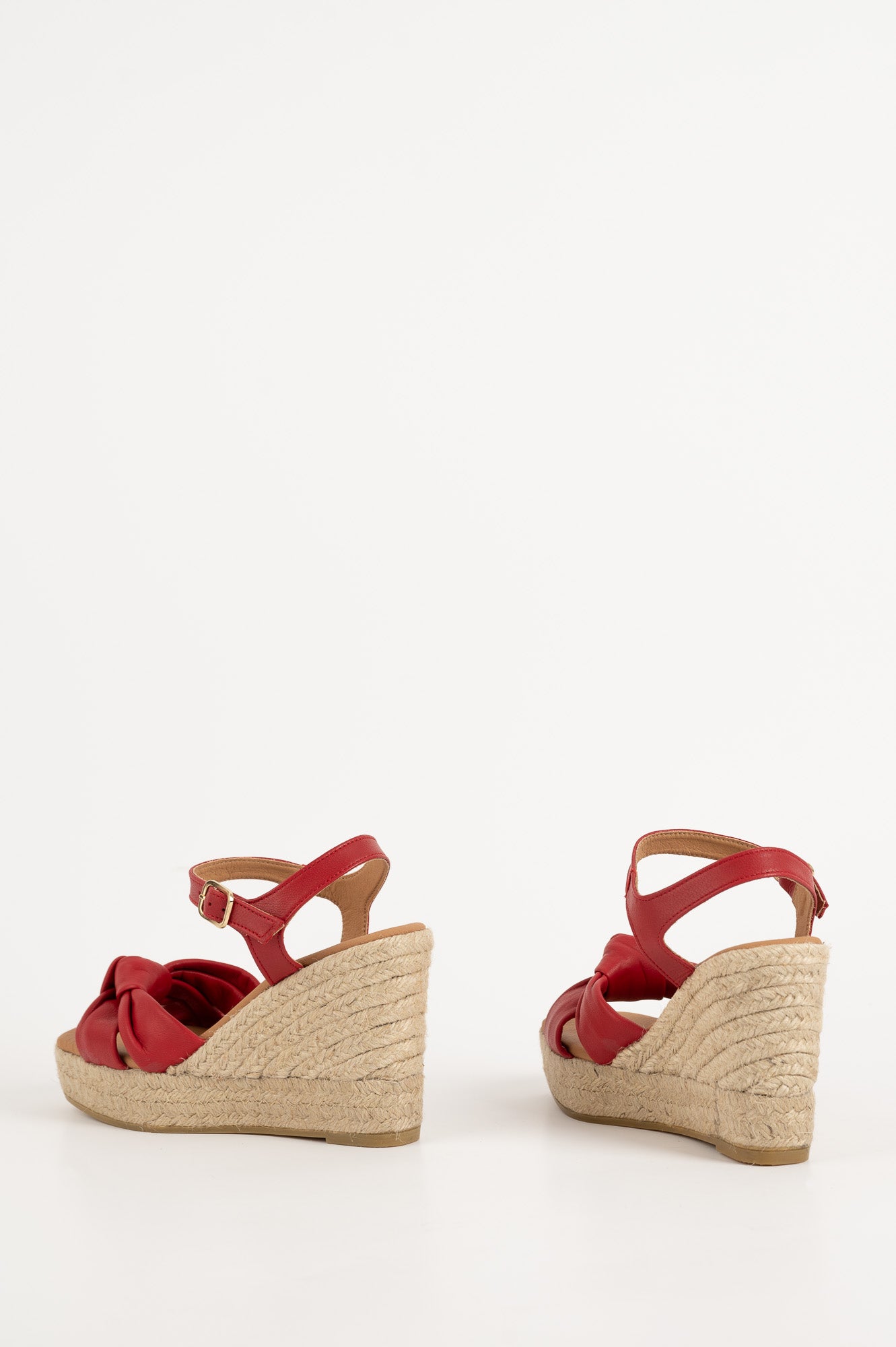 Espadrille Wedge Venice | Red Nappa Leather