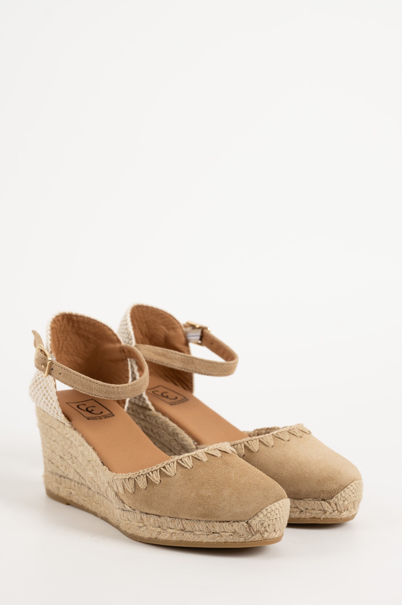 Espadrille Wedge Fara | Beige Suede