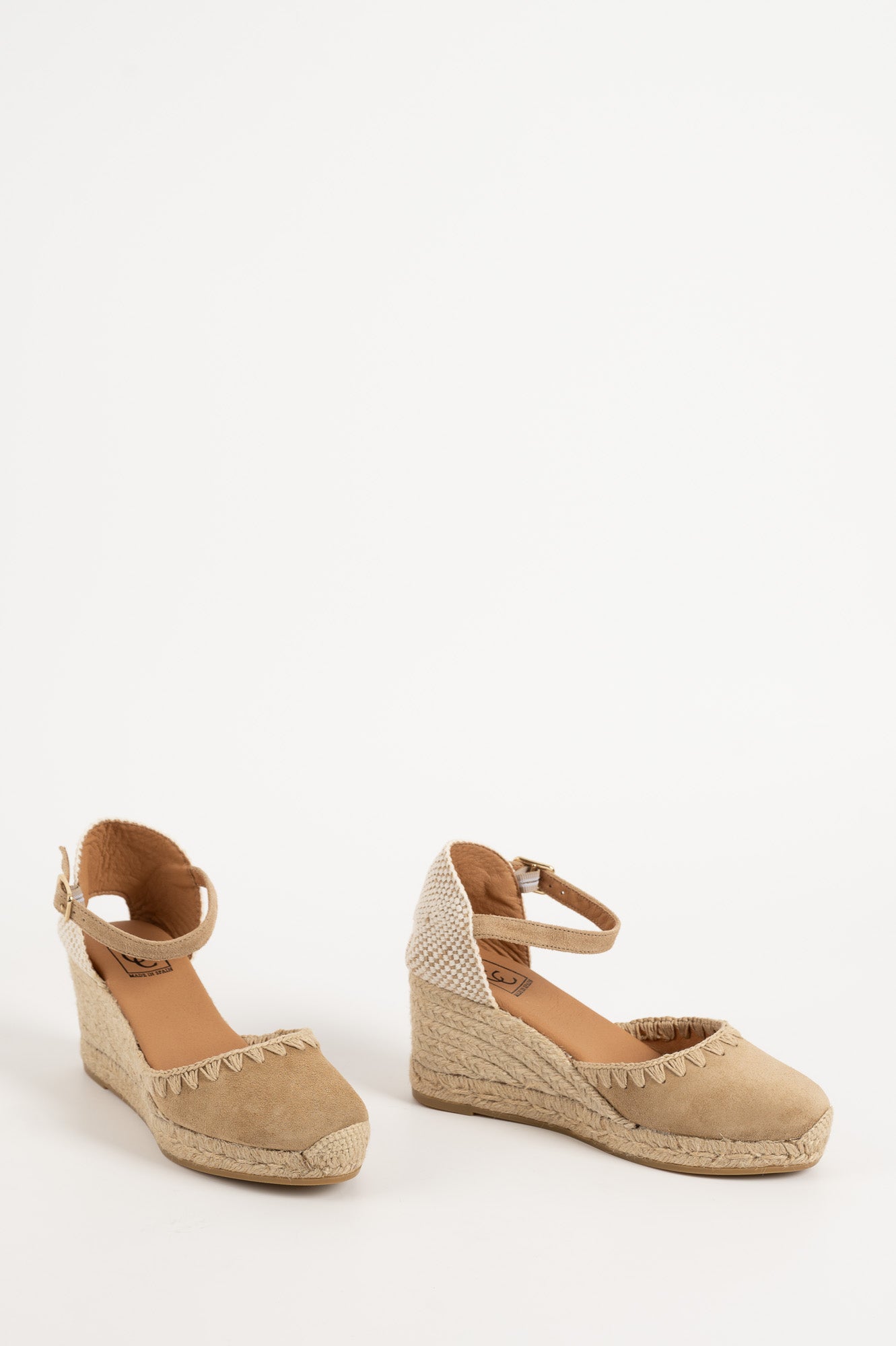 Espadrille Wedge Fara | Beige Suede