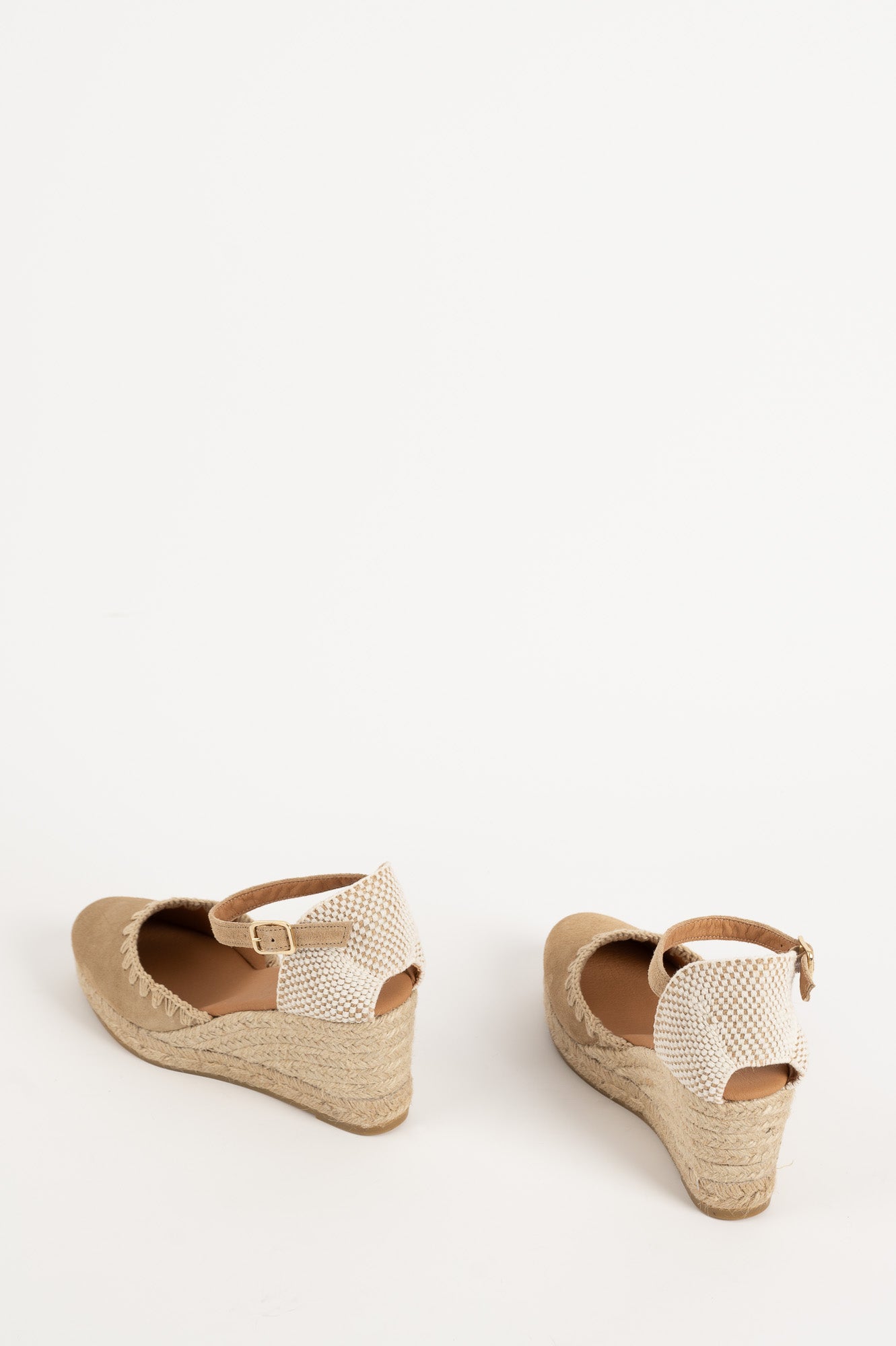 Espadrille Wedge Fara | Beige Suede