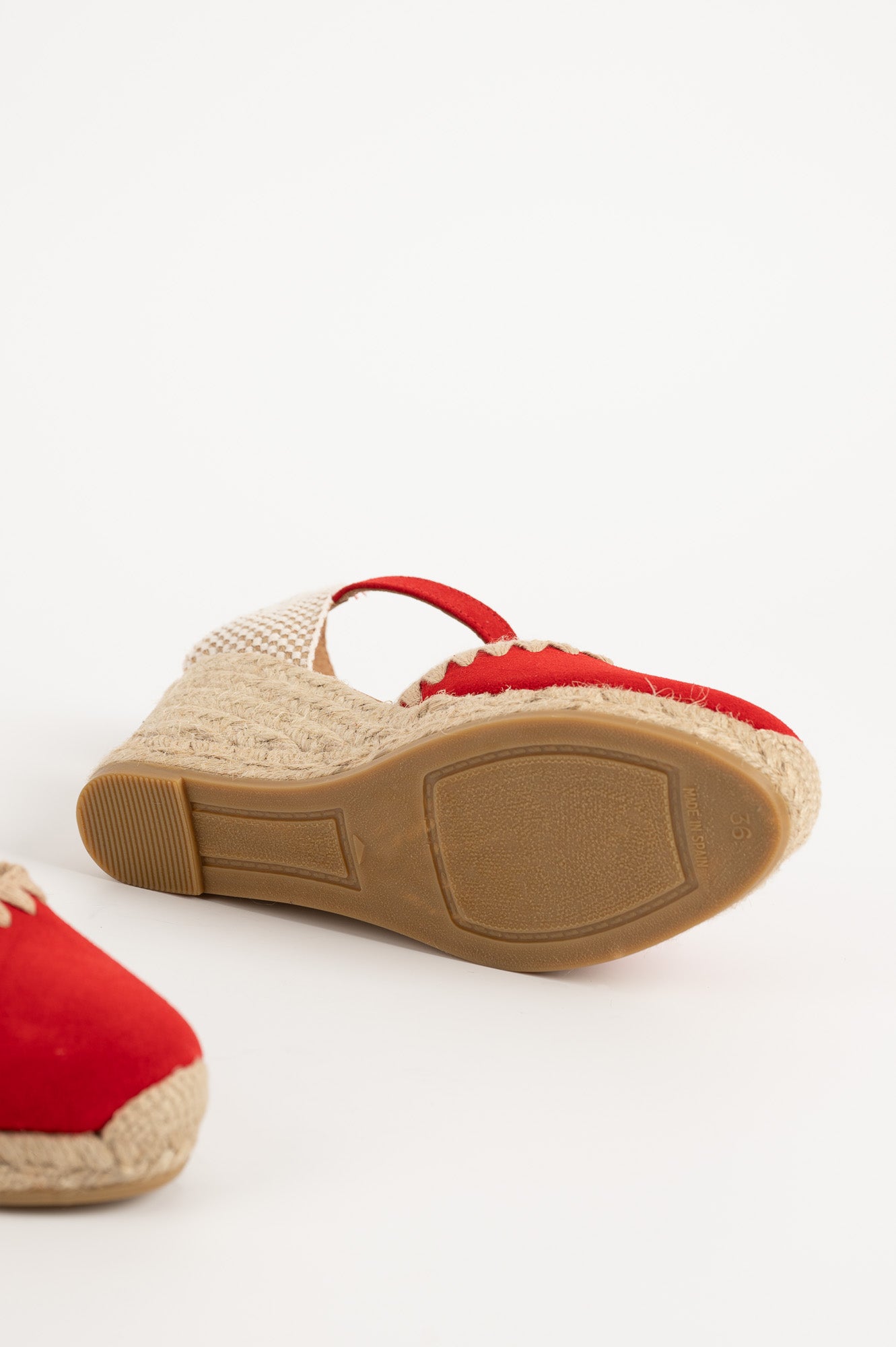 Espadrille Wedge Fara | Pure Red Suede