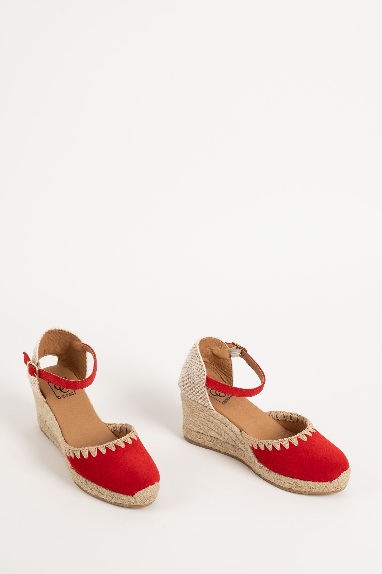 Espadrille Wedge Fara | Pure Red Suede