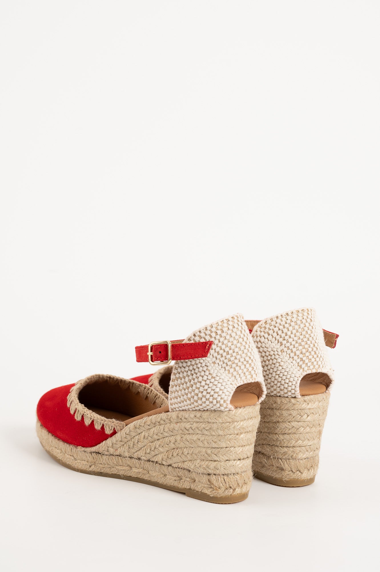Espadrille Wedge Fara | Pure Red Suede