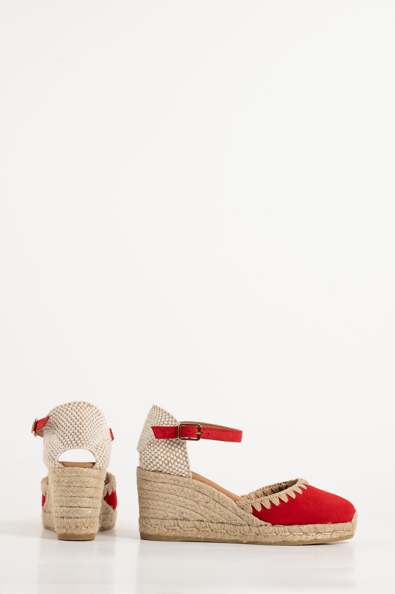 Espadrille Wedge Fara | Pure Red Suede