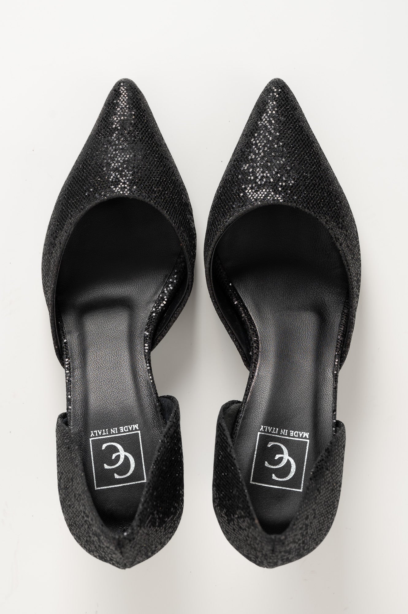 Pump Leoni 6cm | Black Glitter