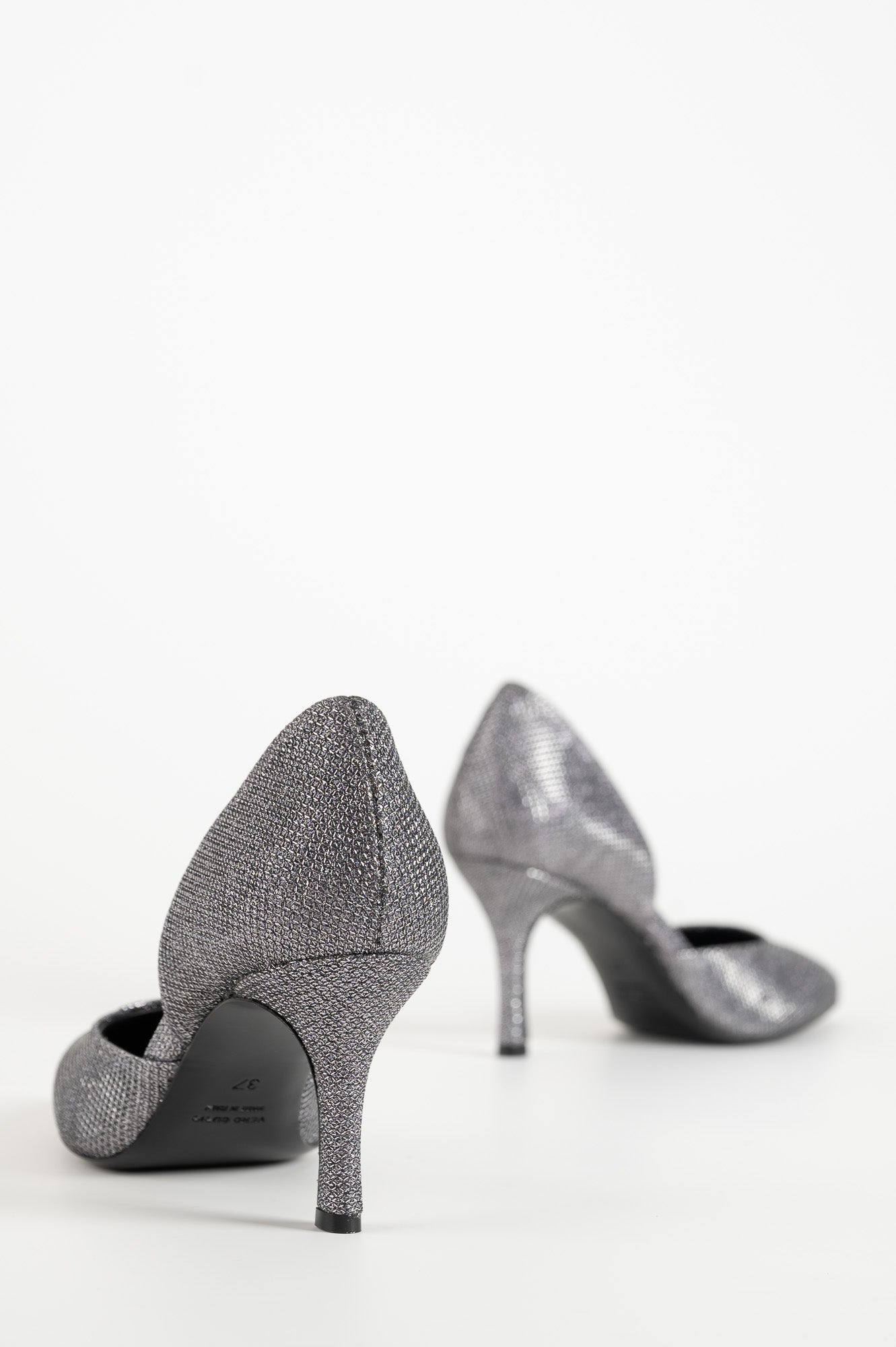 Pump Leoni 8cm | Silver Glitter