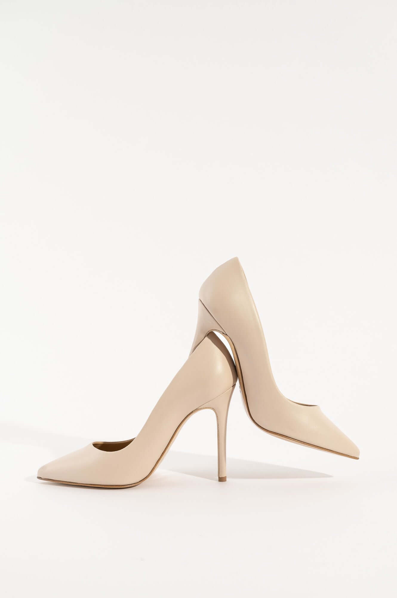 Classic Pump Stiletto 10cm | Off-White Nappa Leather