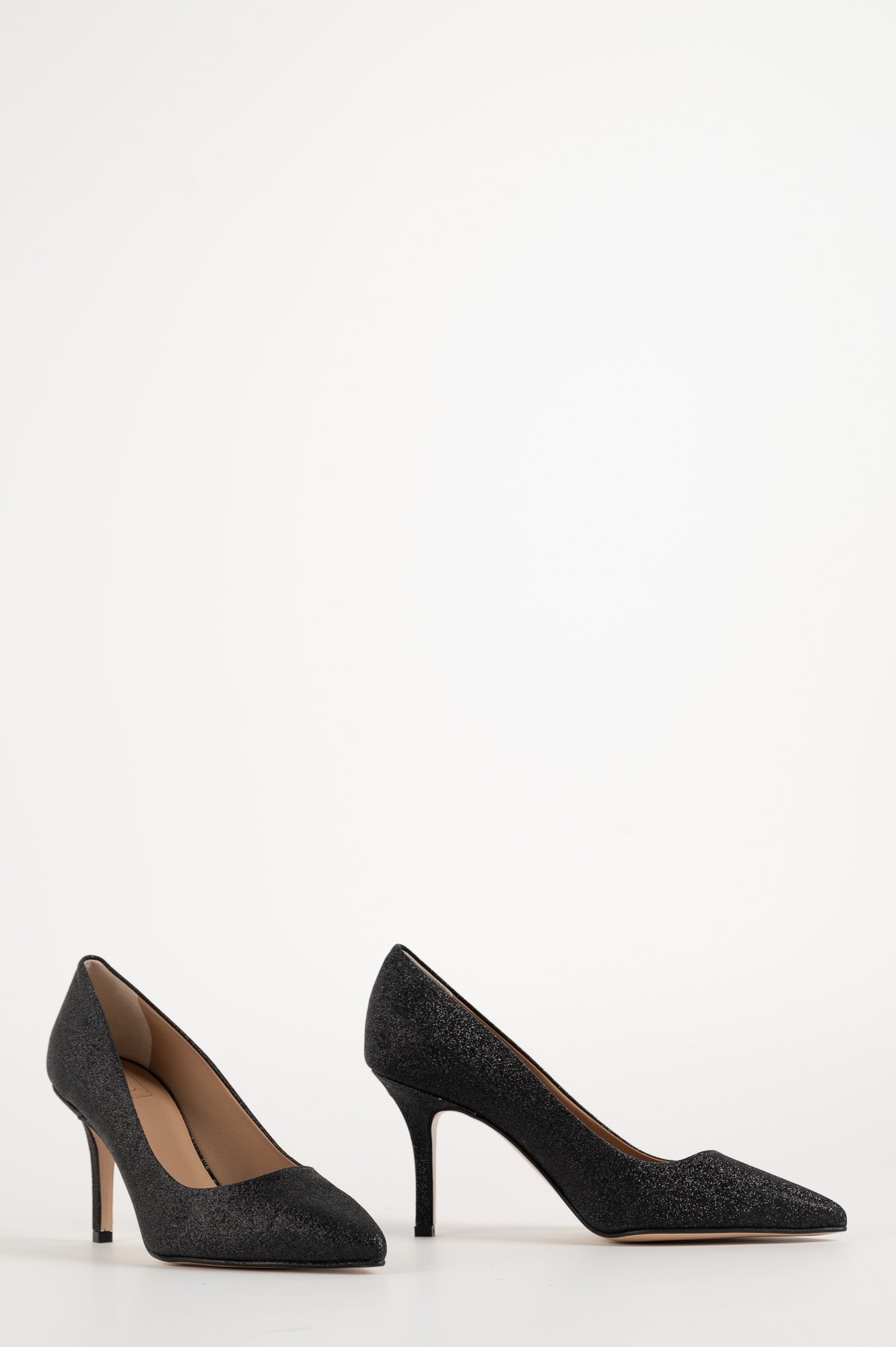 Classic Pump Stiletto 8cm | Ash Black Glitter