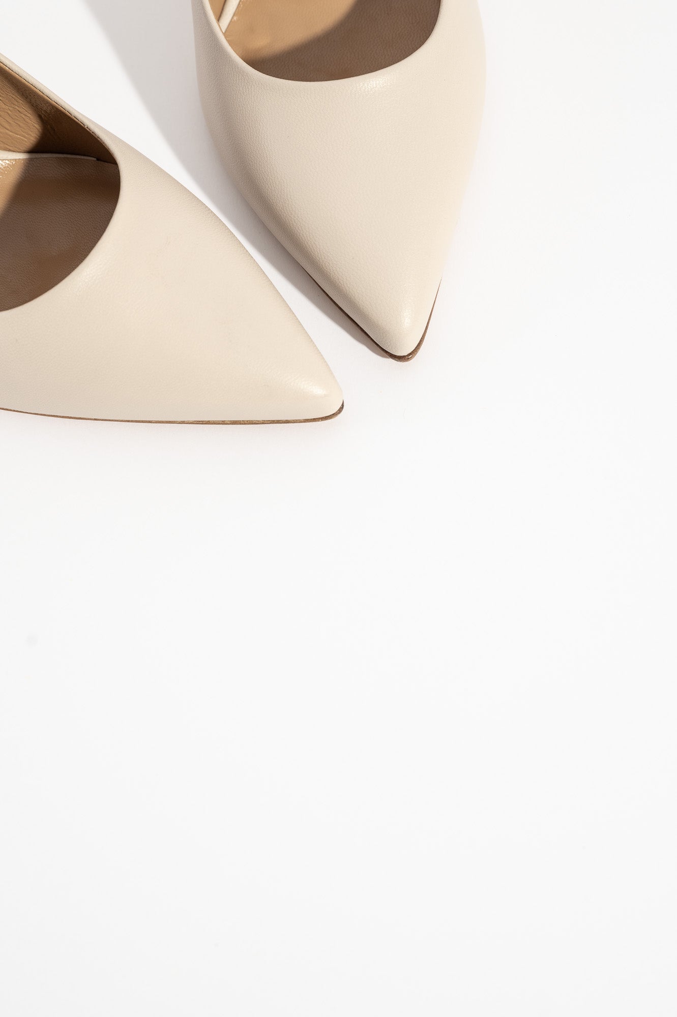 Classic Pump Stiletto 8cm | Ivory Beige Nappa Leather
