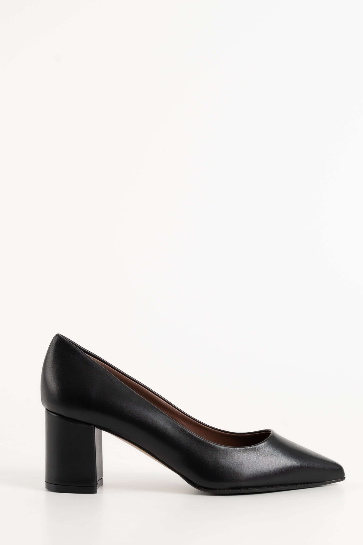 Classic Pump Block 6cm | Black Nappa Leather