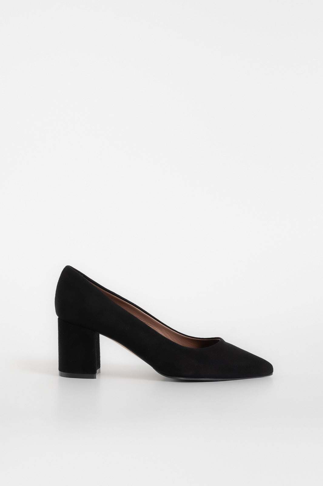 Classic Pump Block 6cm | Black Suede