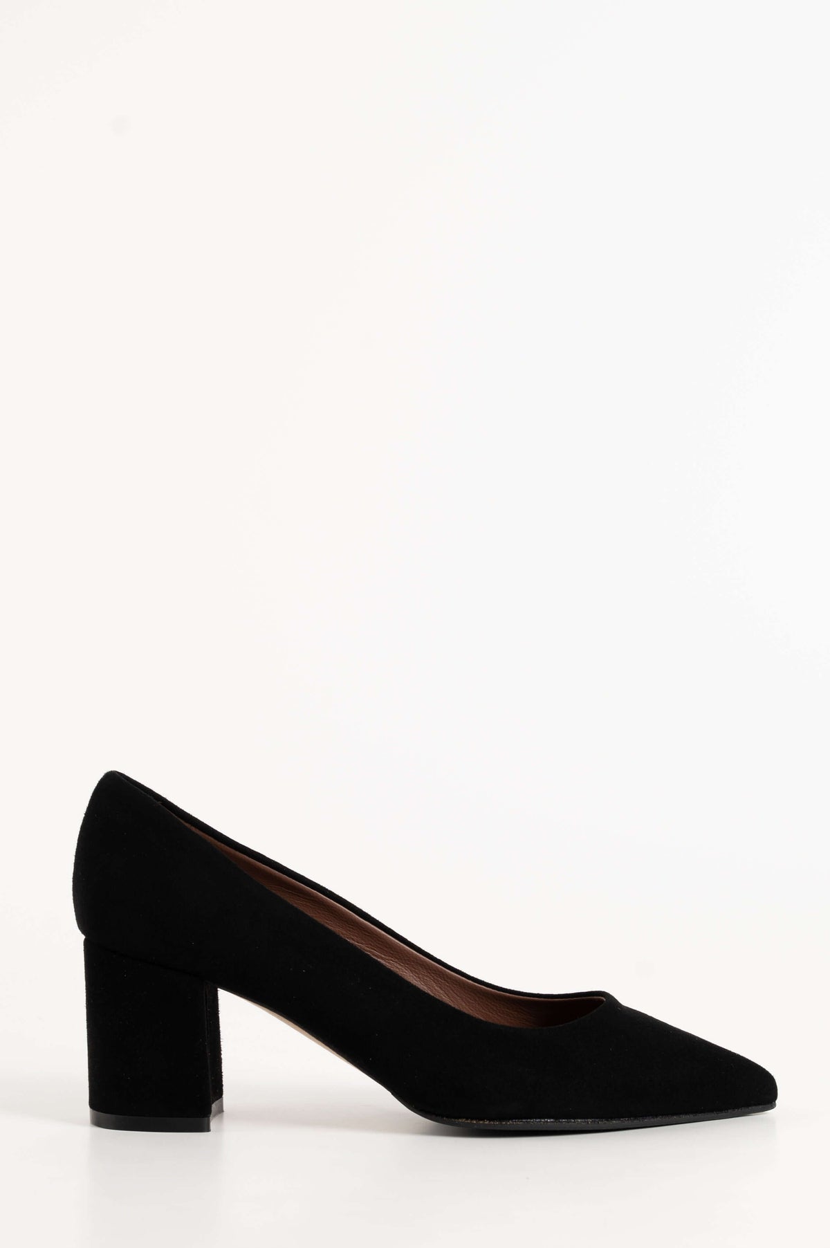 Classic Pump Block 6cm | Black Suede