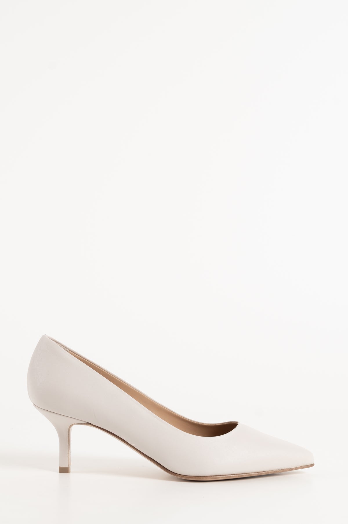 Classic Pump Stiletto 6cm | Pearl White Nappa Leather