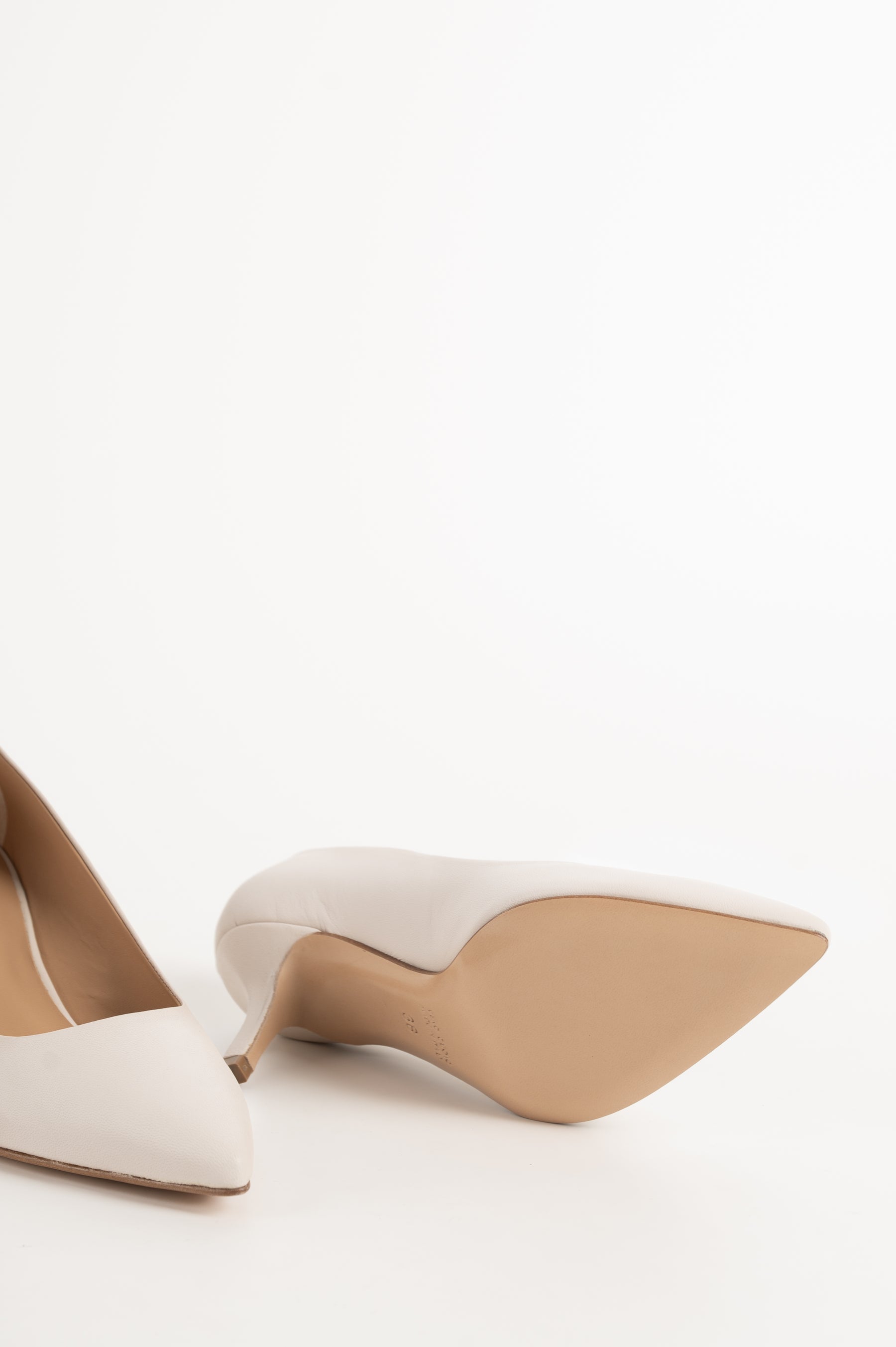 Classic Pump Stiletto 6cm | Pearl White Nappa Leather