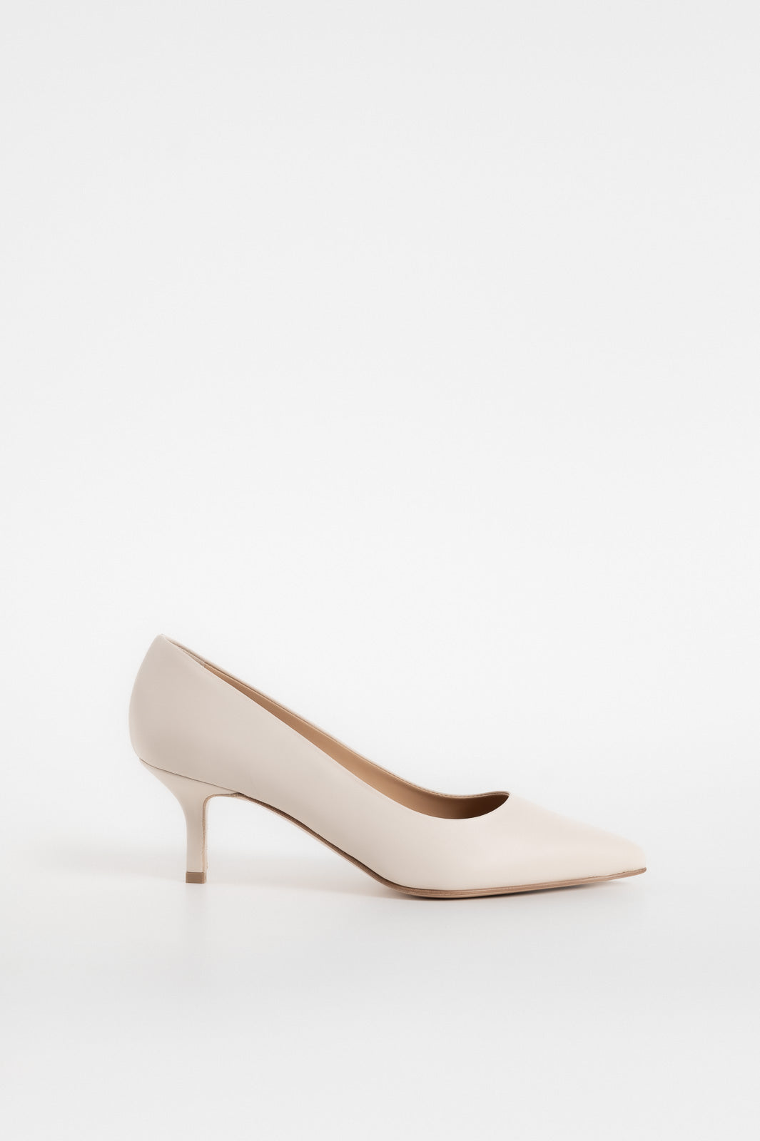 Classic Pump Stiletto 6cm | Ivory Beige Nappa Leather
