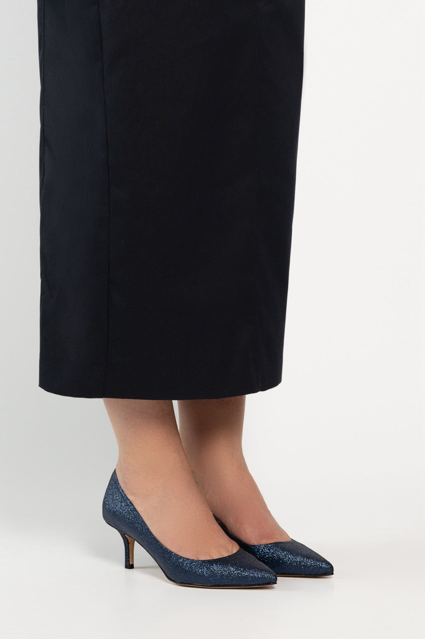 Classic Pump Stiletto 6cm | Sapphire Blue Glitter