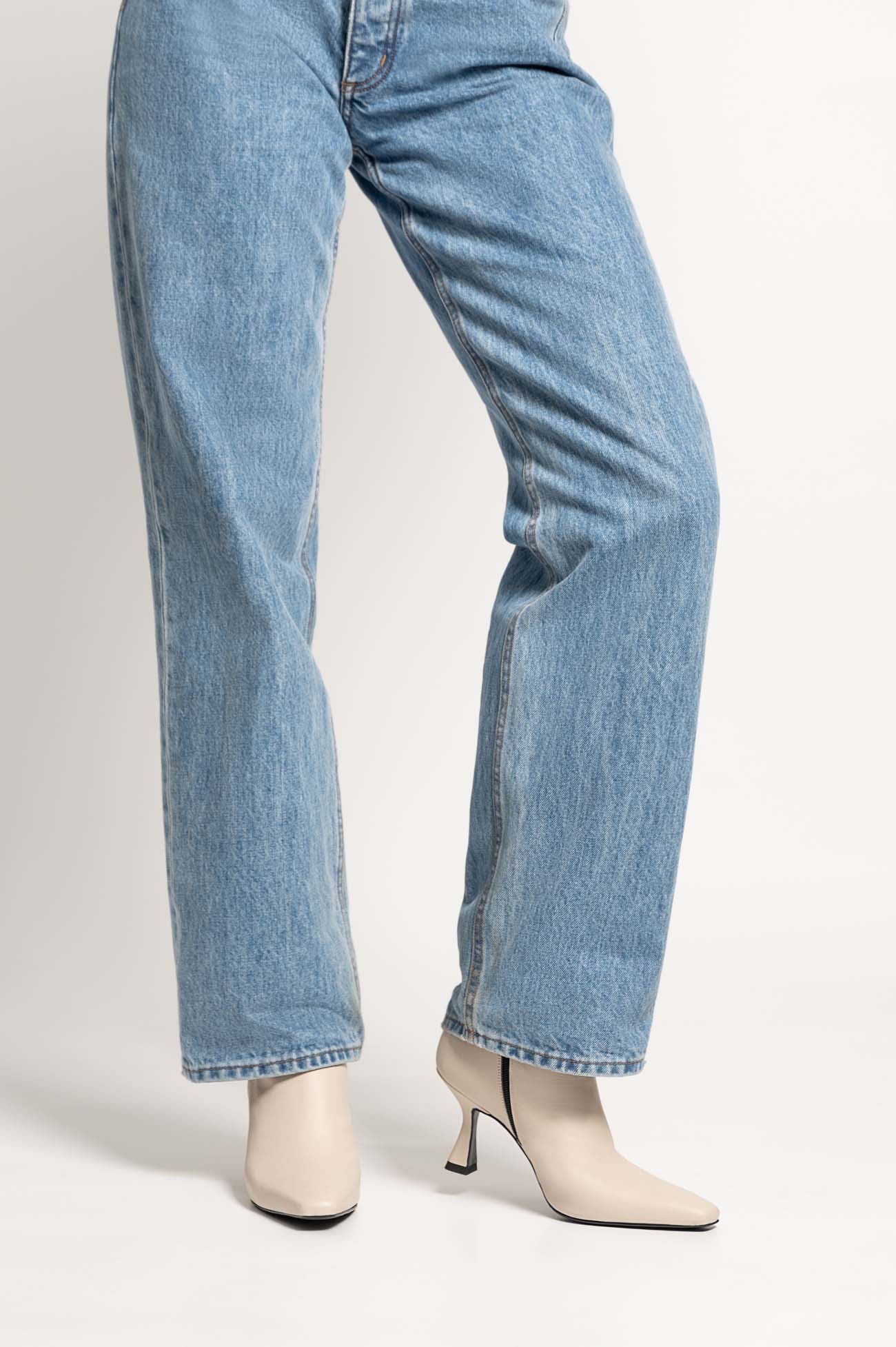 Ankle Boot Clara | Off-White Leather